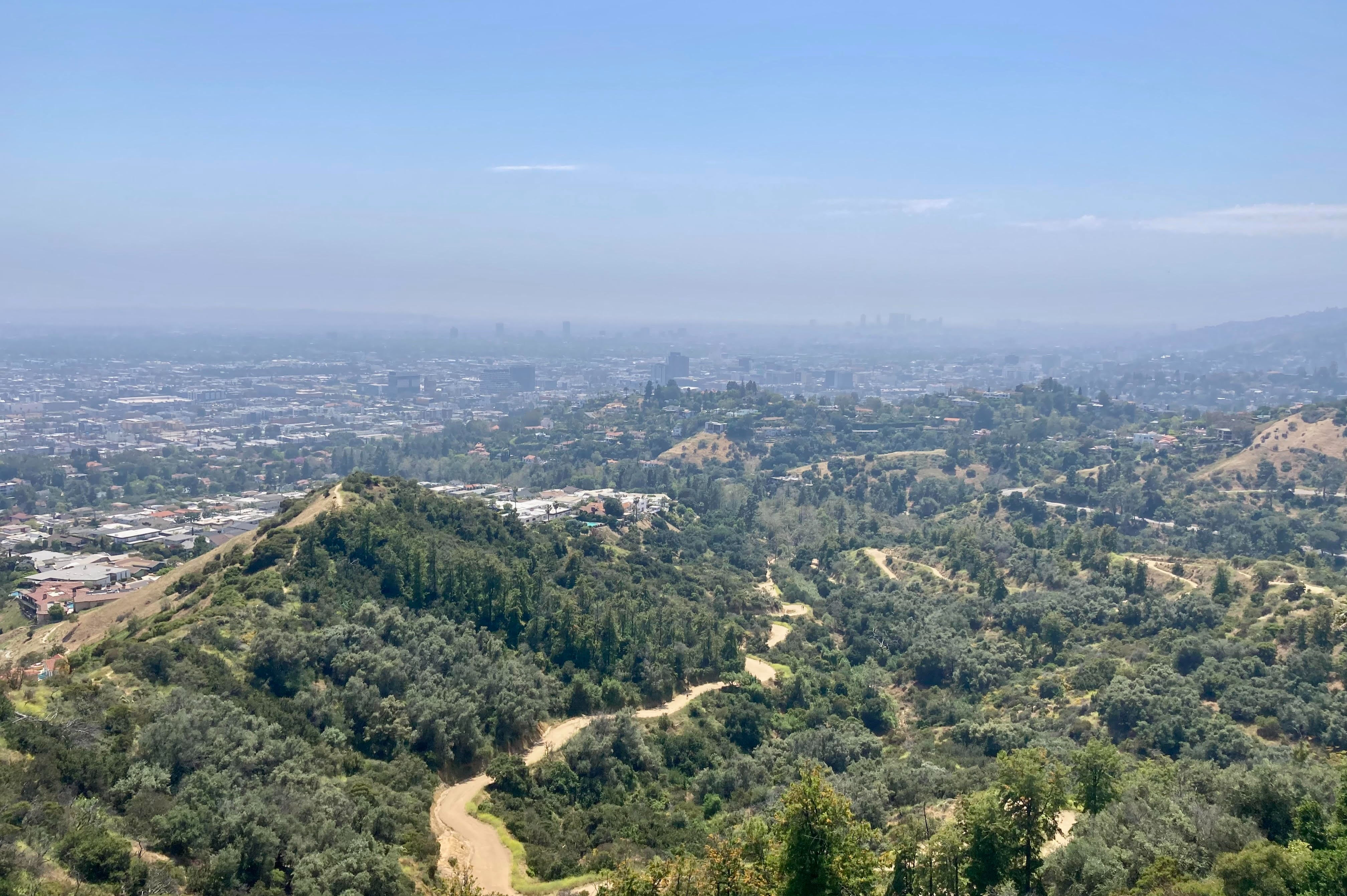 The view over LA from the Griffith Observatory