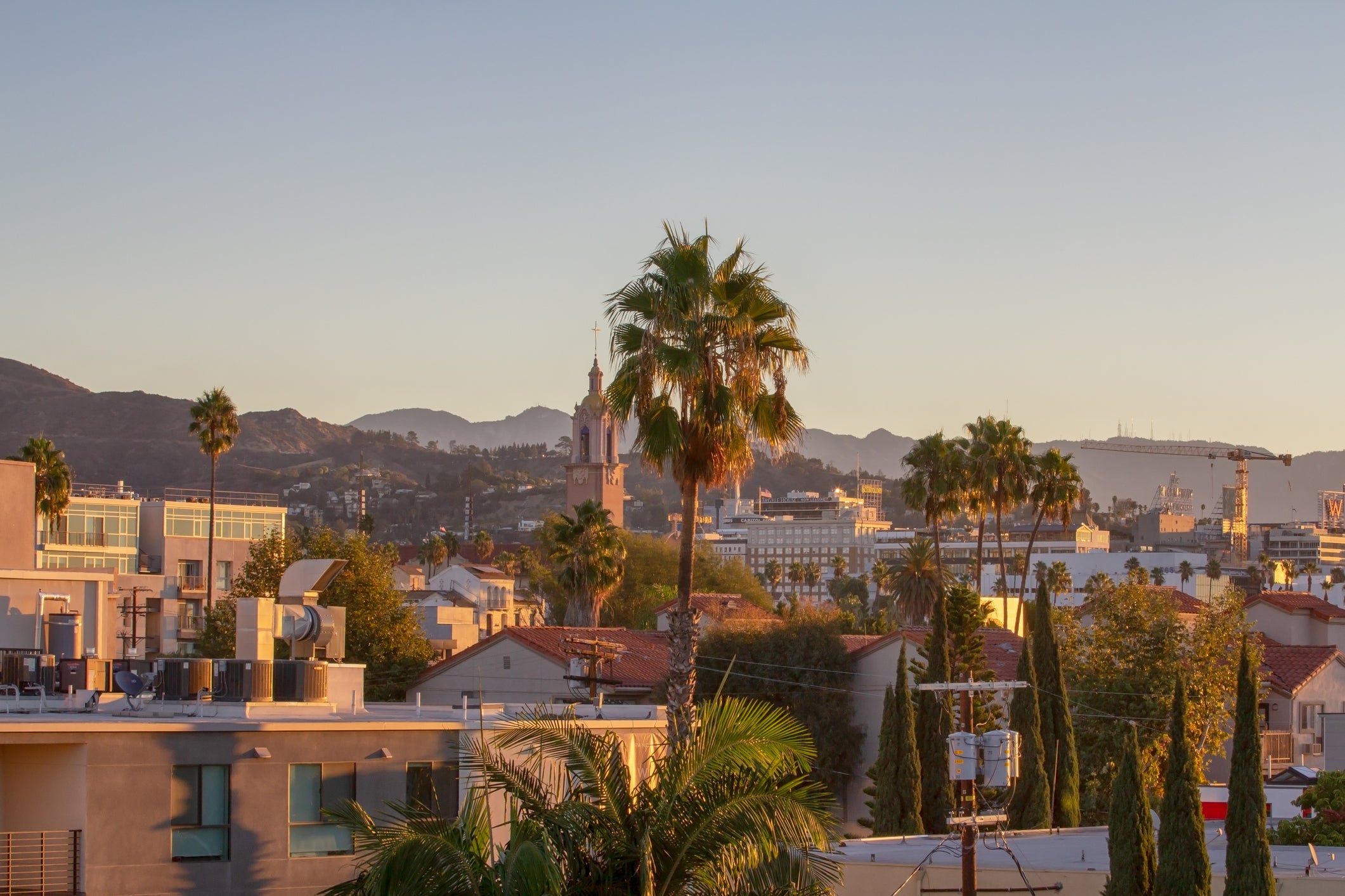 Sunrise over West Hollywood