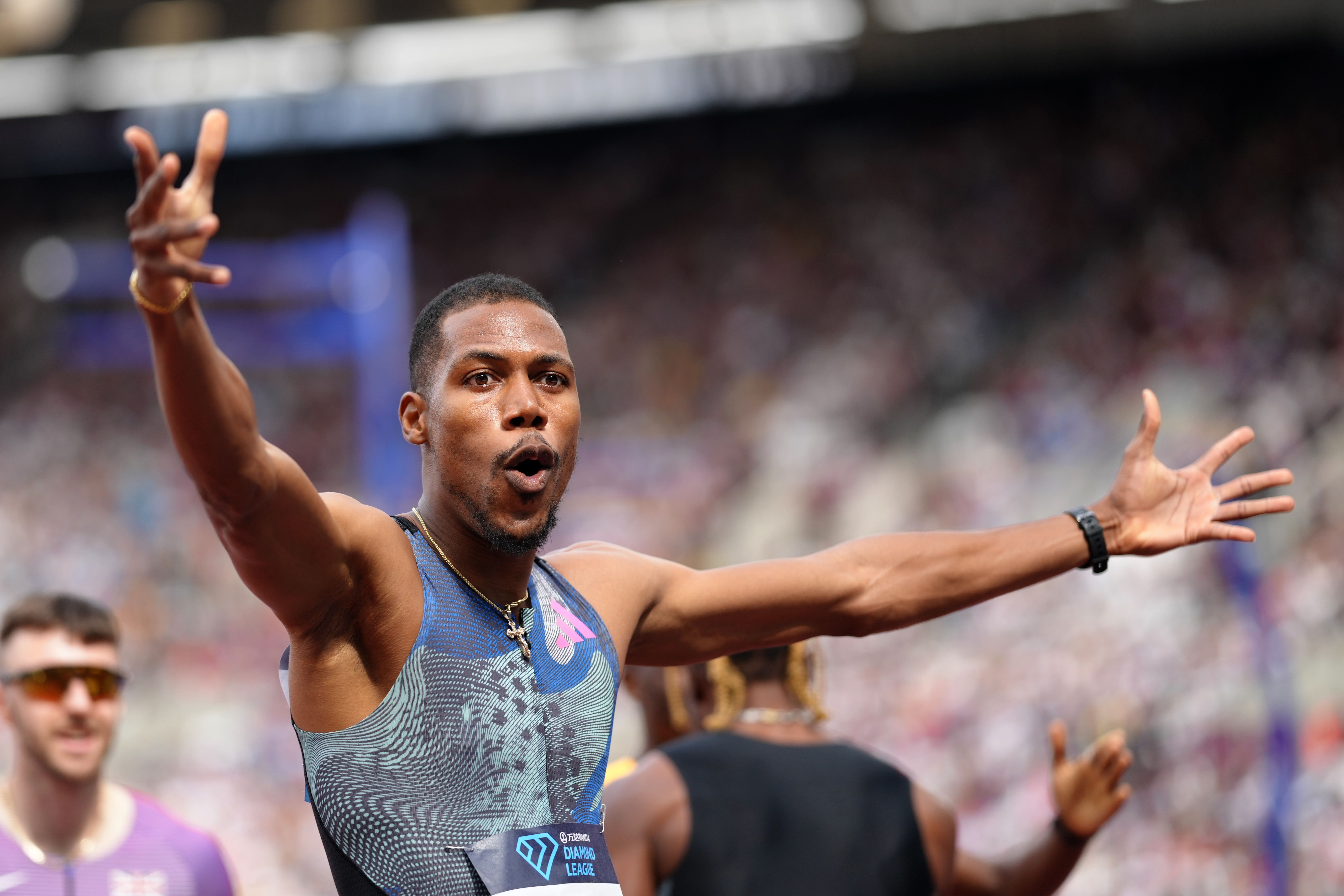 Zharnel Hughes opens his 100m campaign at the World Championships on Saturday (John Walton/PA)