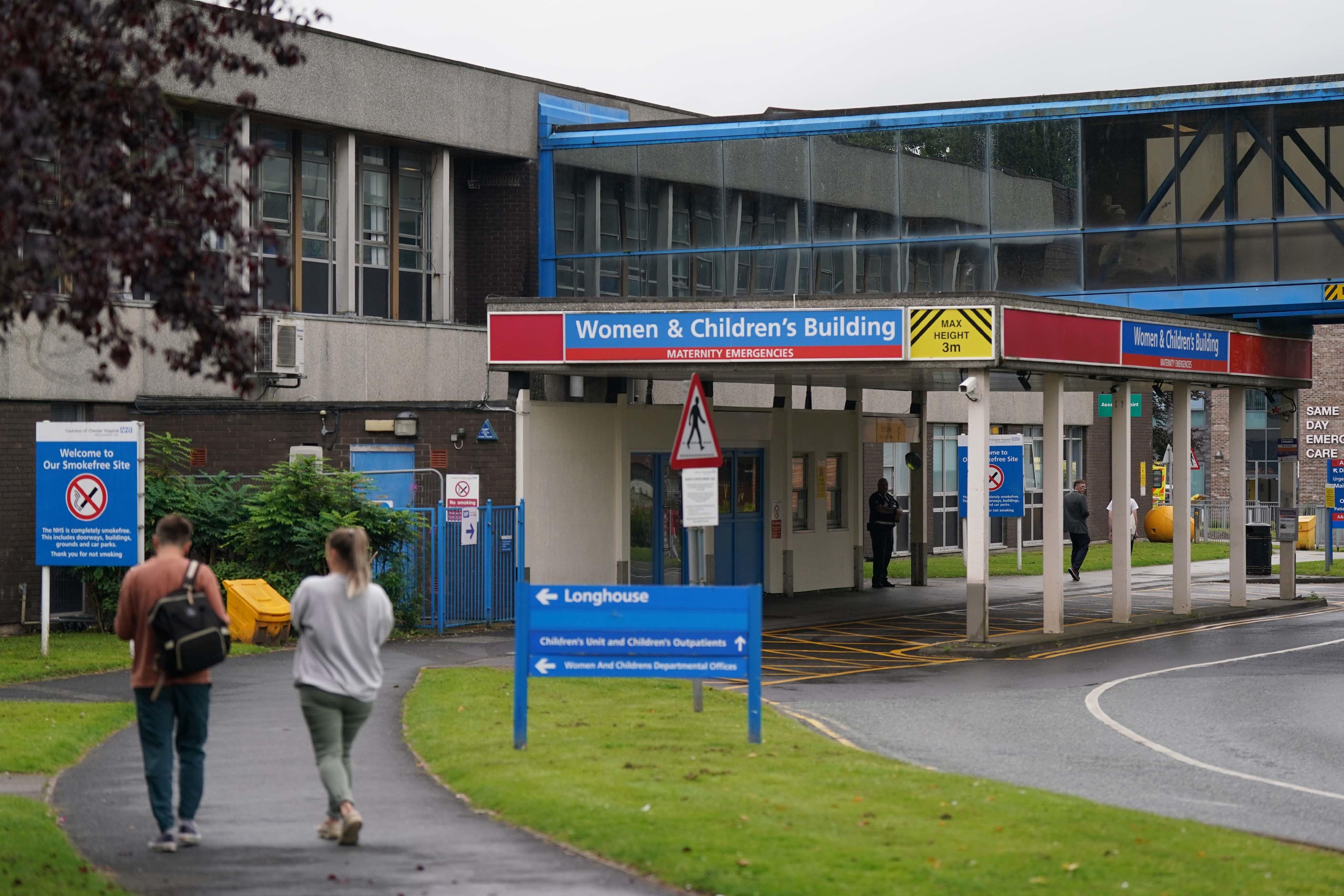 Consultants at the Countess of Chester Hospital raised concerns in 2015 (Peter Byrne/PA)