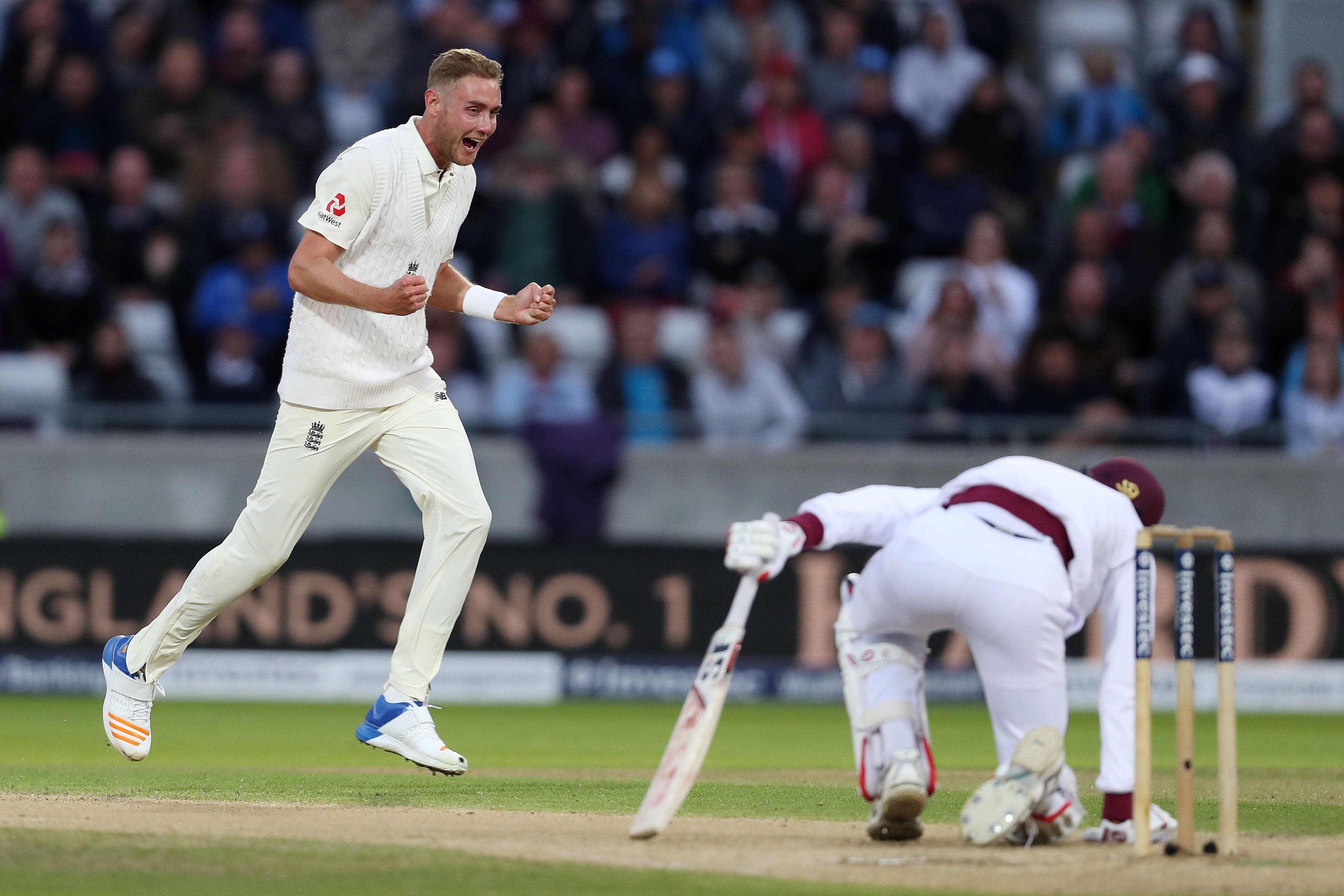 Stuart Broad was integral to England’s win (David Davies/PA)