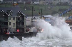 Storm Betty leaves tens of thousands without power as winds and rain batter UK