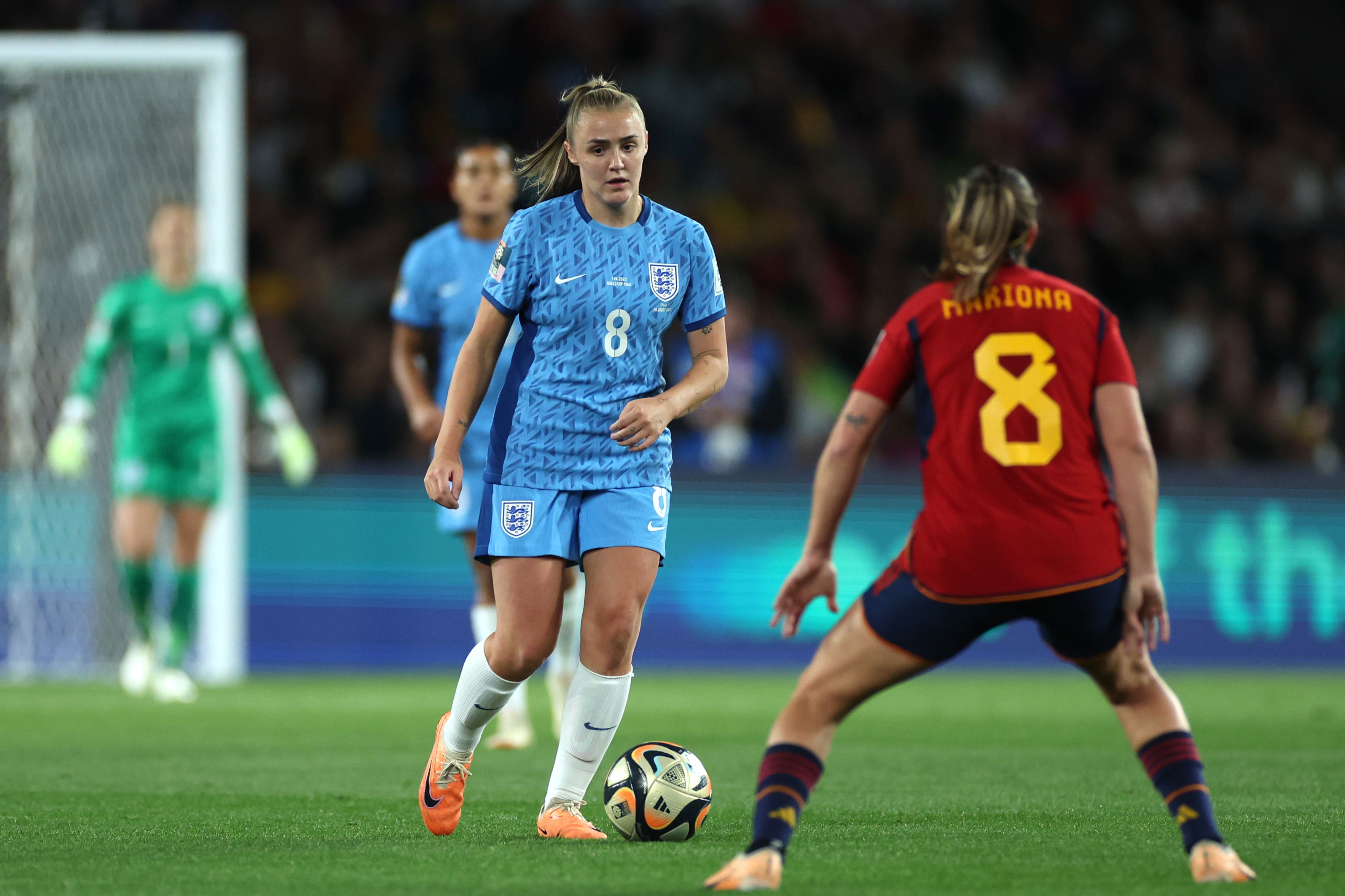 Georgia Stanway was unable to help England to victory in the World Cup final (Isabel Infantes/PA)