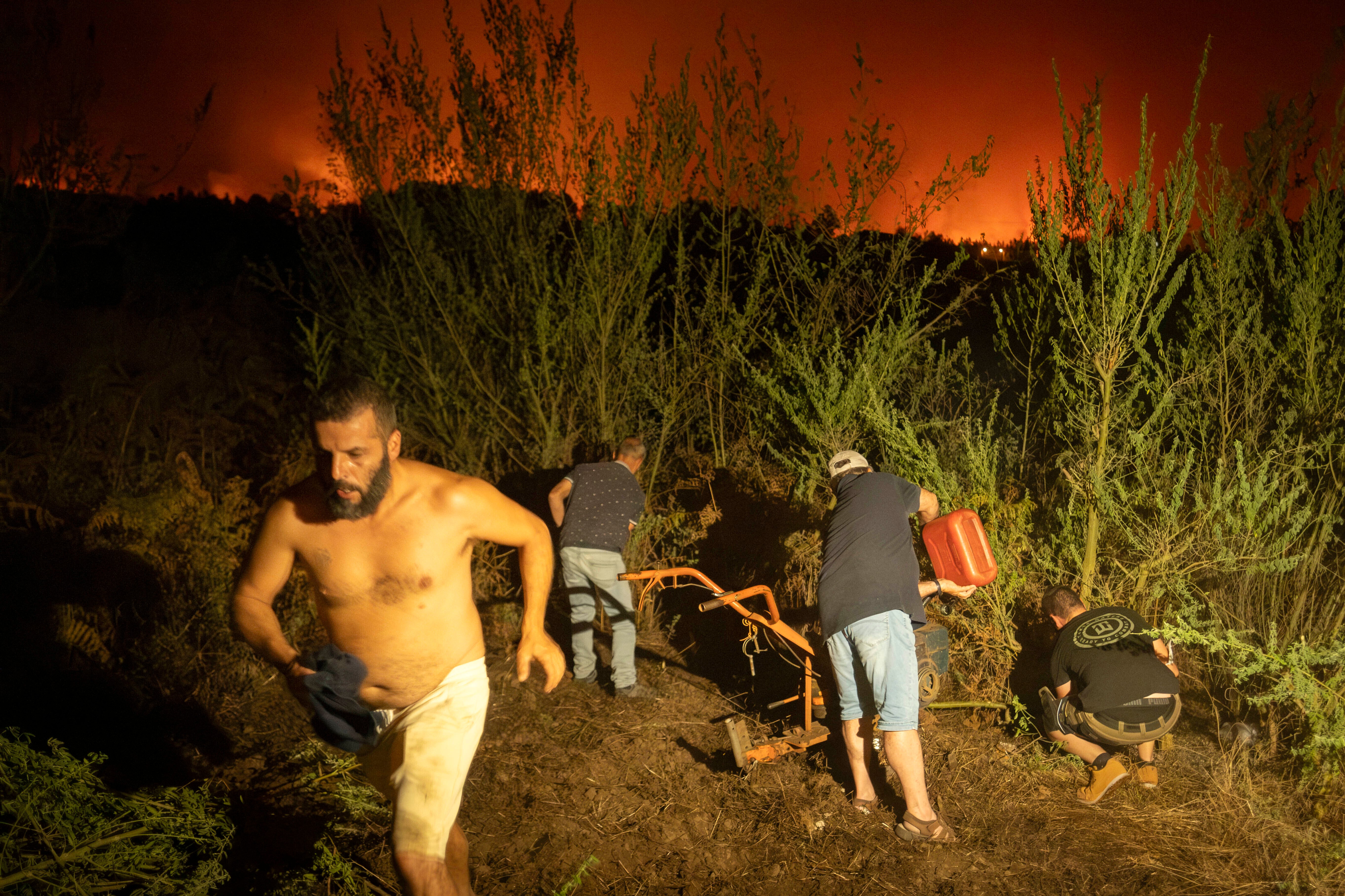 More than 12,000 people were evacuated from their homes in Tenerife as fires burned for at least six days