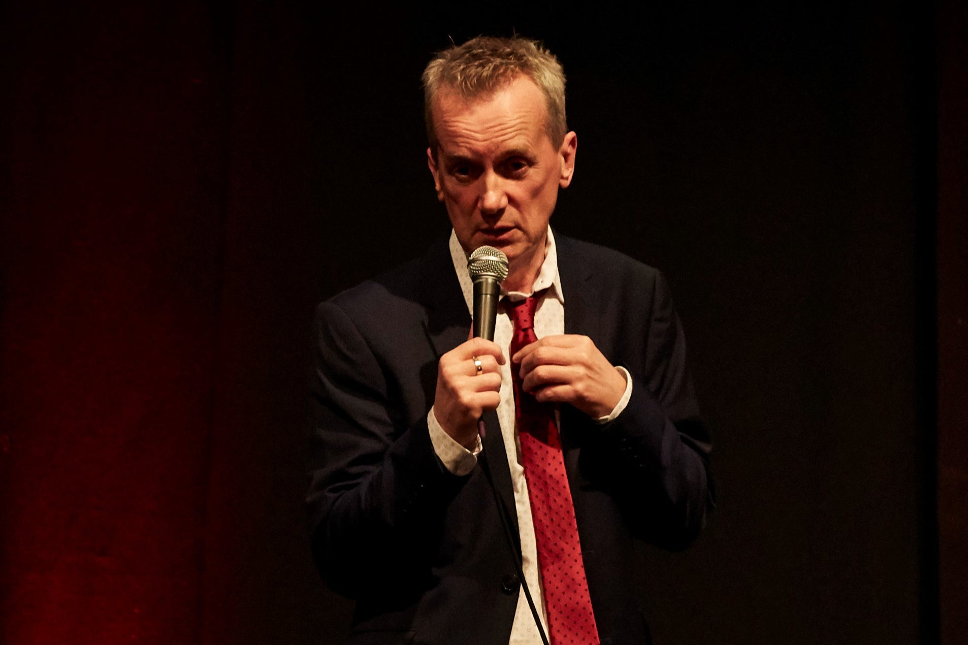 Frank Skinner was clearly enjoying himself at his Edinburgh Fringe show as he showed off his improvisational skills