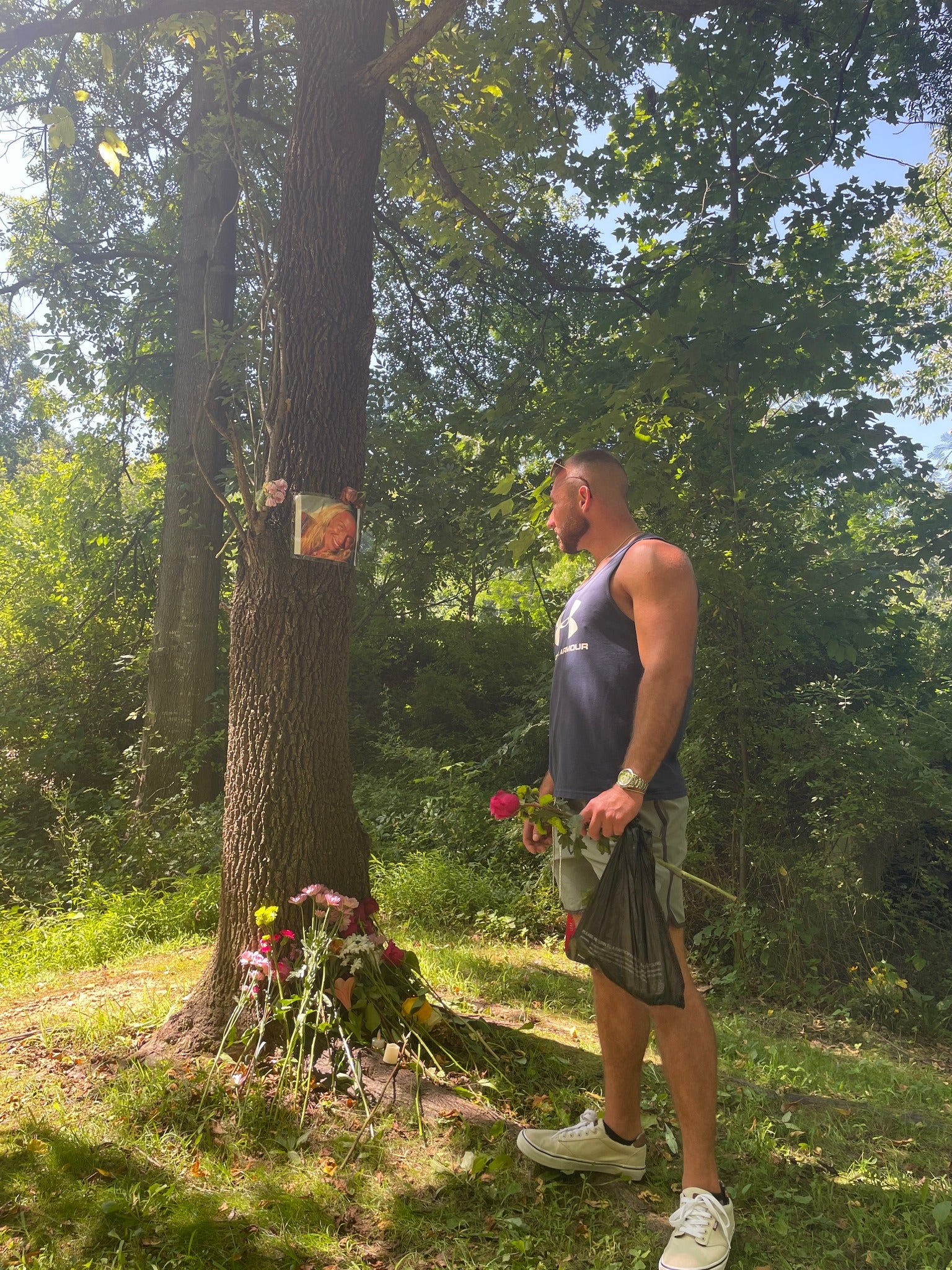 Richard Tobin honoring his girlfriend Rachel Morin