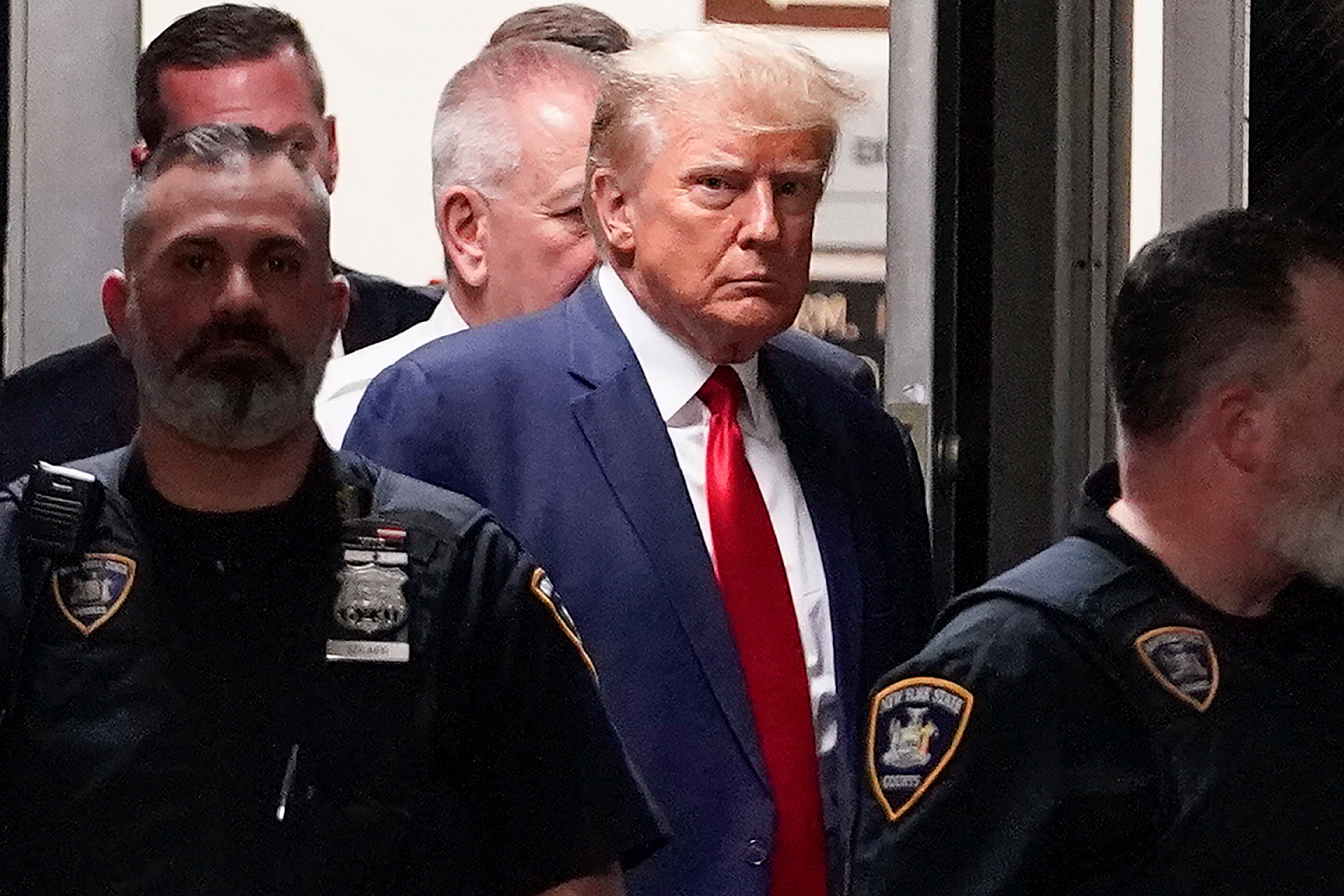 Donald Trump heading to court to face charges in his first criminal case in New York in April