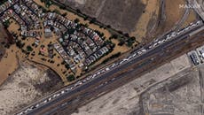 Aerial images show rivers of mud in Palm Springs resort town following Tropical Storm Hilary