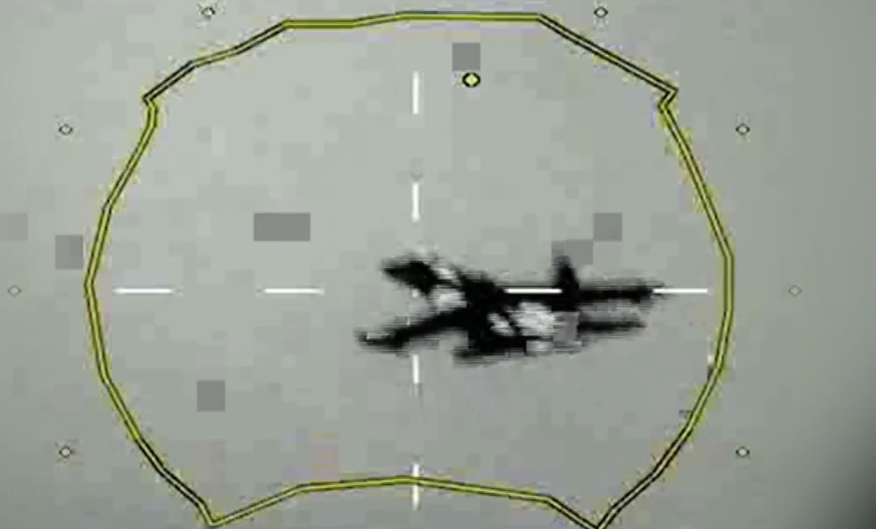 Russian jet seen from RAF Typhoon