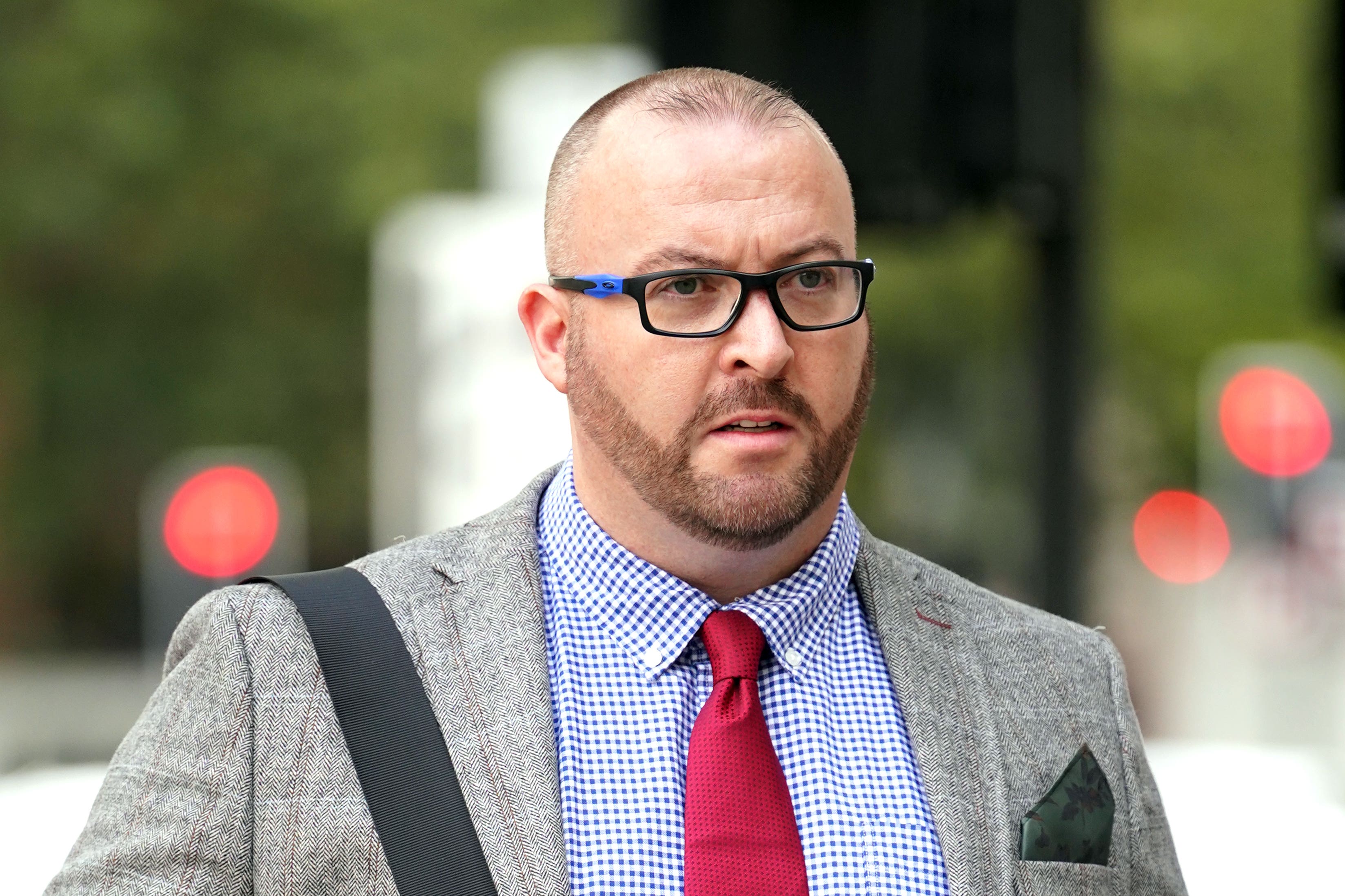 British Transport Police officer Pc Kerry Reynolds arrives at Westminster Magistrates’ Court (Yui Mok/PA)