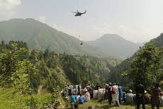 Pakistan cable car incident: How the dramatic rescue of eight people dangling 900ft above ground unfolded