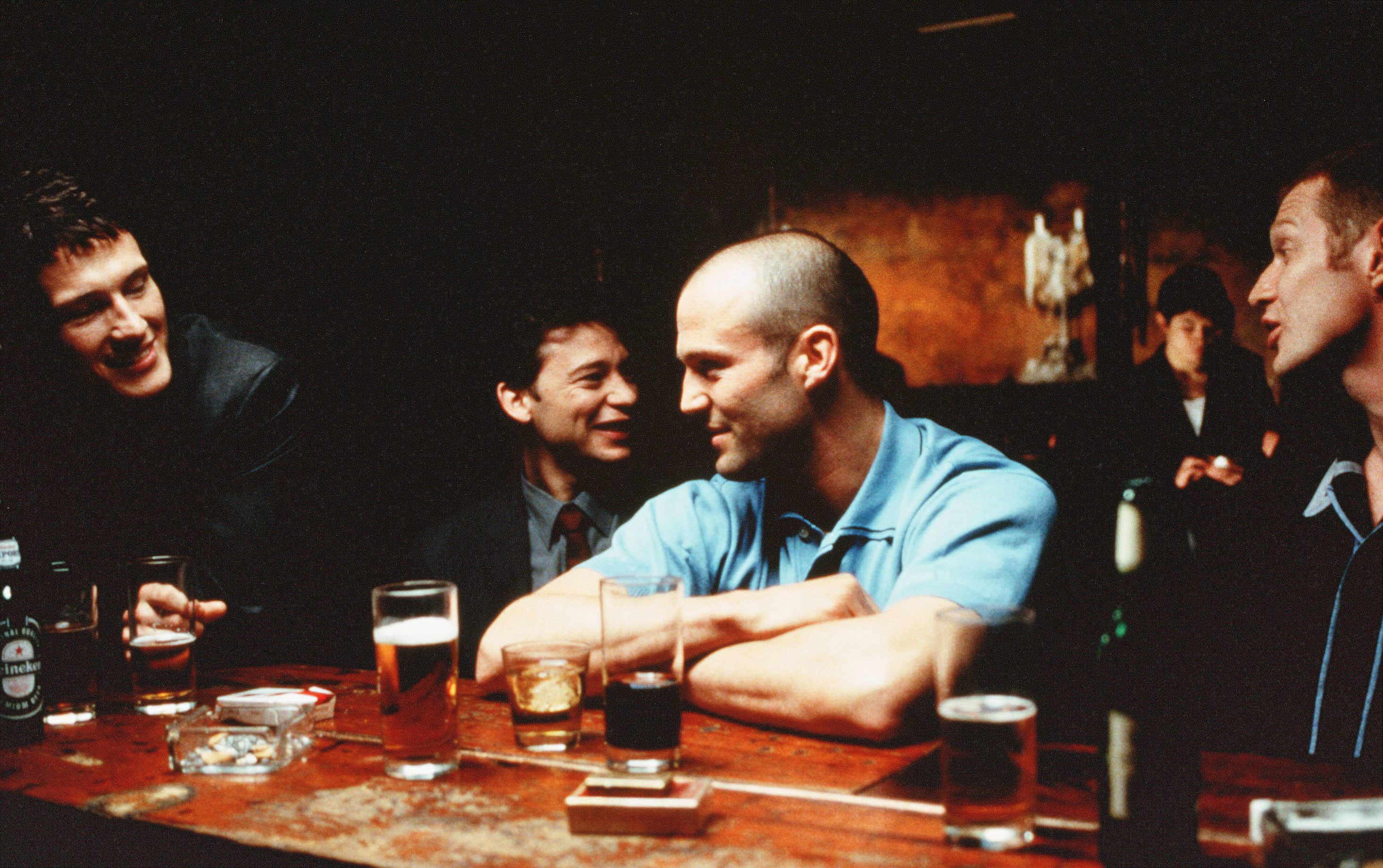 Nick Moran, Dexter Fletcher, Jason Statham and Jason Flemyng in ‘Lock Stock’