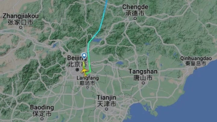 Watch: North Korea’s first international commercial flight in three years lands in Beijing