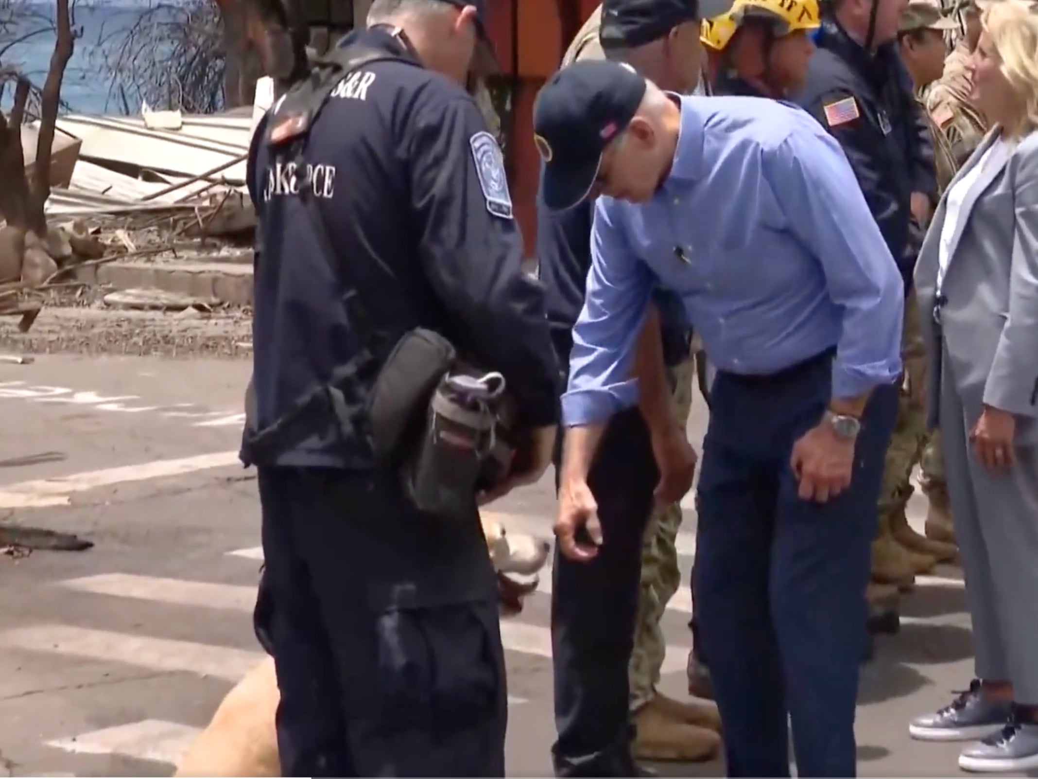 GOP under fire for trying to make news out of Biden petting a dog in Hawaii