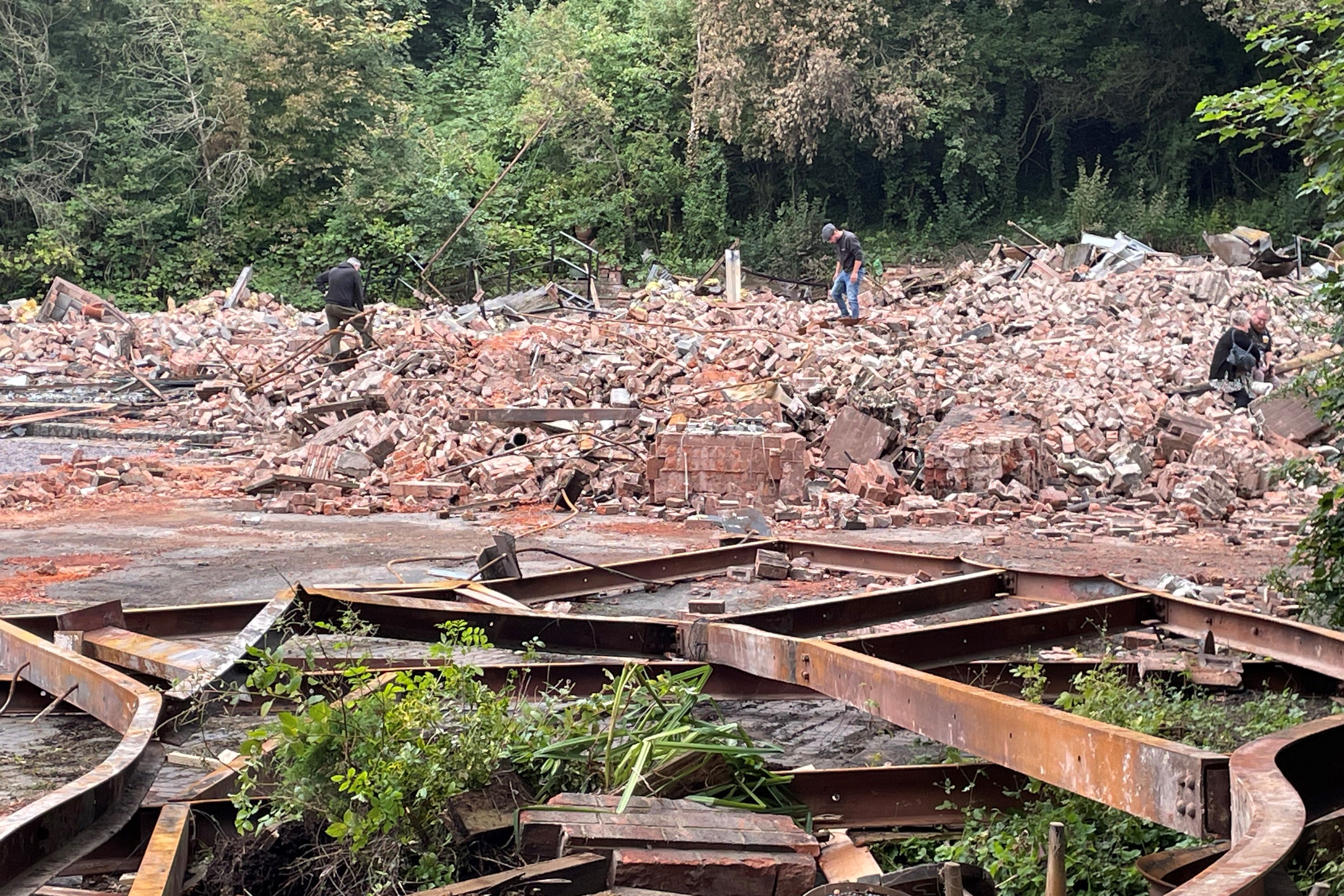 Over 25,000 bricks were saved from the site after a deal was made between the demolition teams and the campaign group