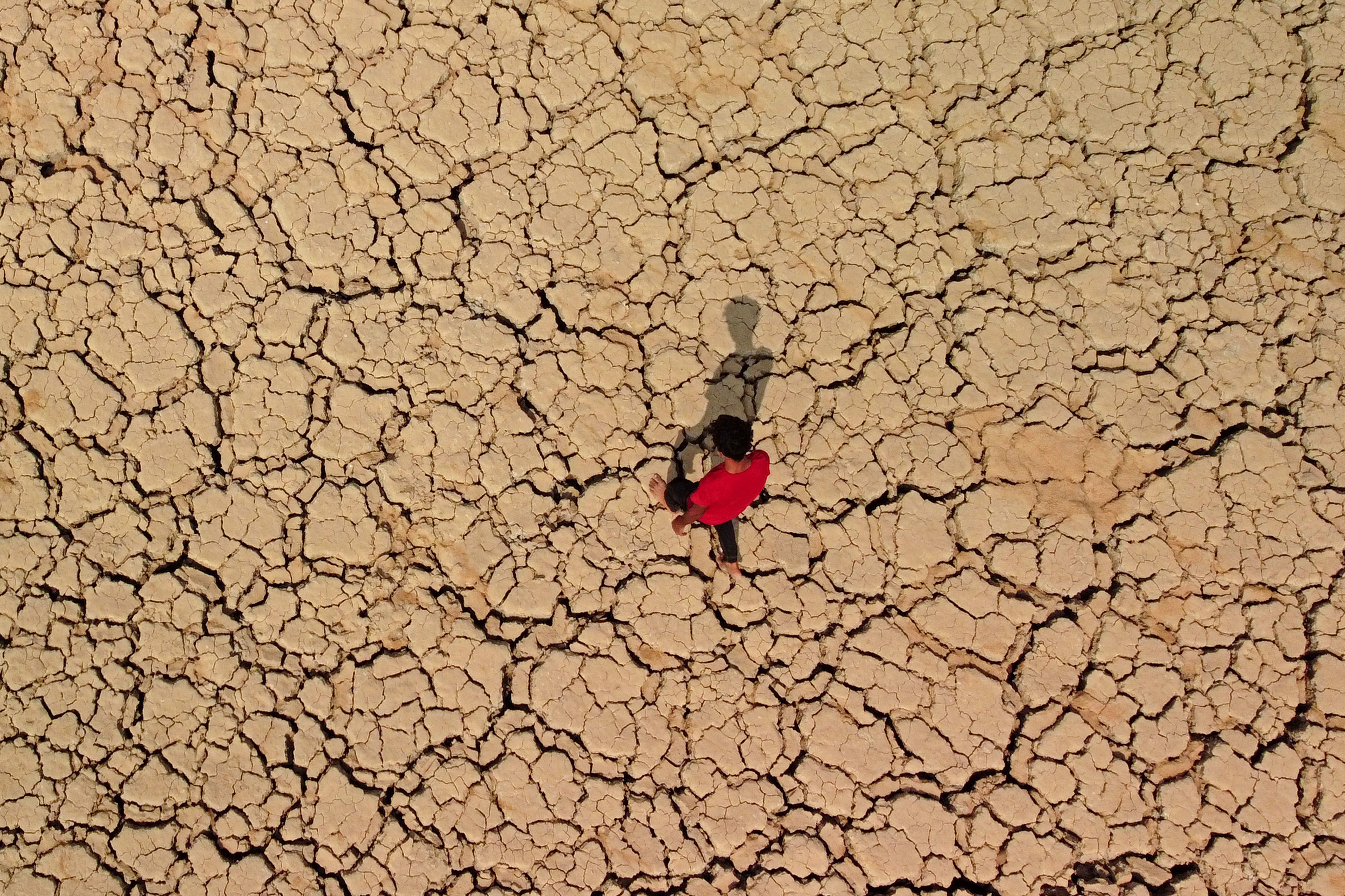 The dried-up Hawizeh marshes, which straddle Iraq’s border with Iran. Keeping land irrigated and fertile is getting harder by the year