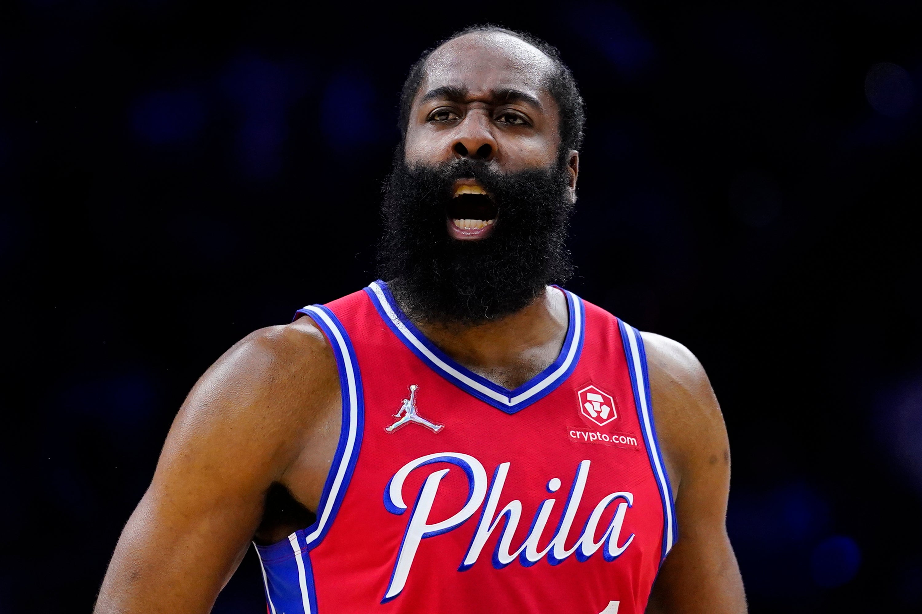 Unhappy Harden Basketball
