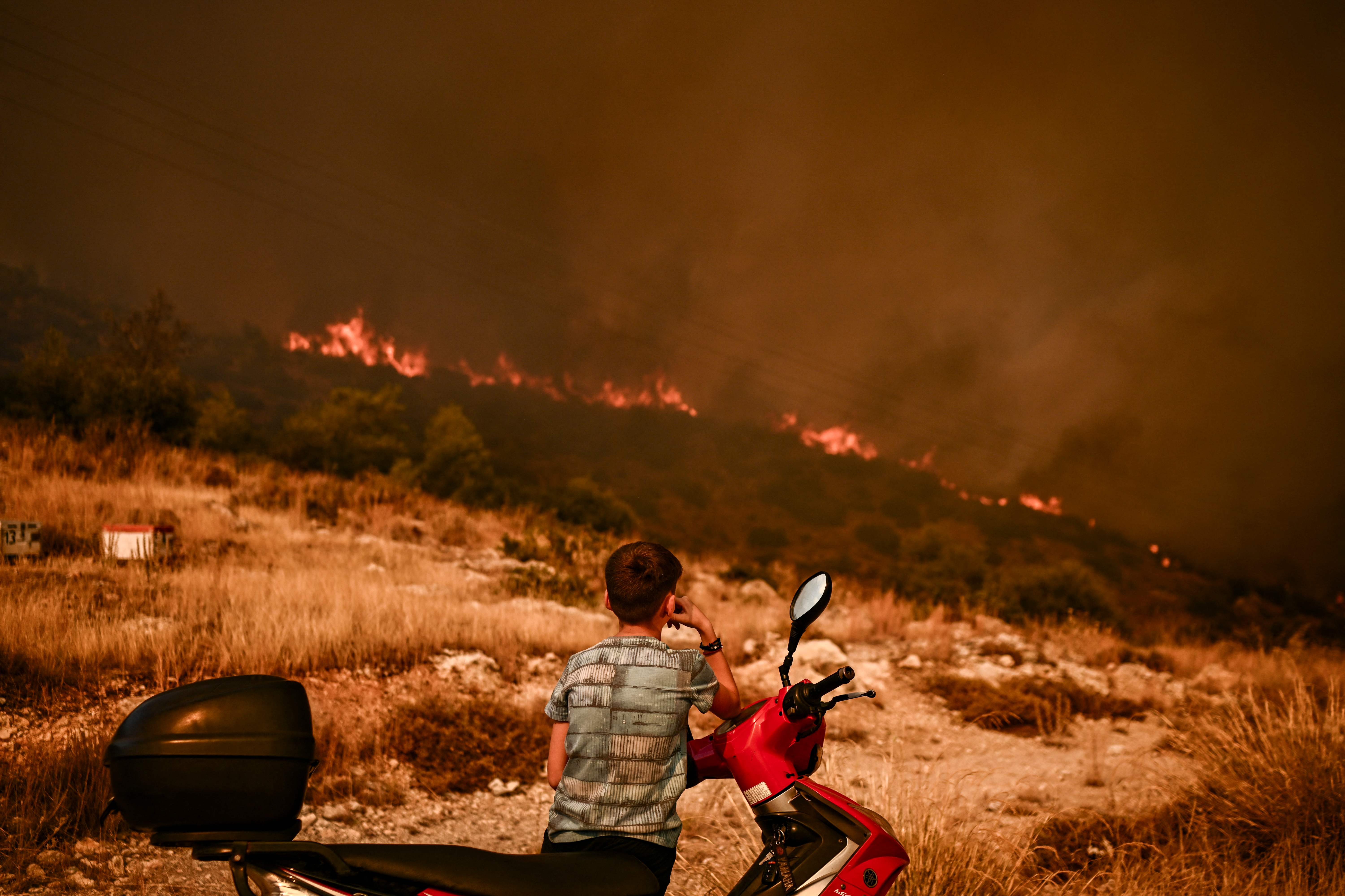 Smoke fills the air of the mountainous Chasia region