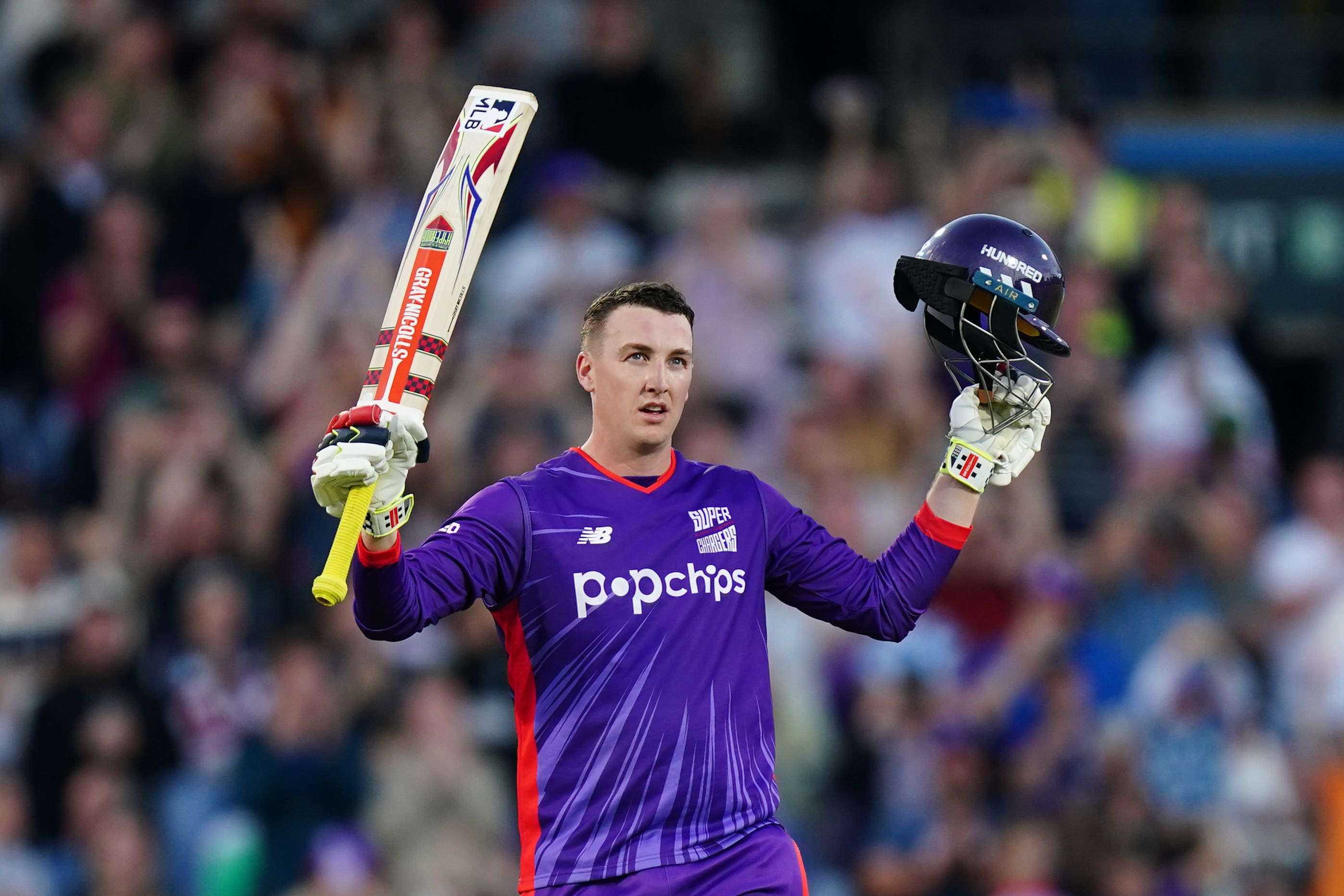 Harry Brook smashed a century at Headingley (Mike Egerton/PA)