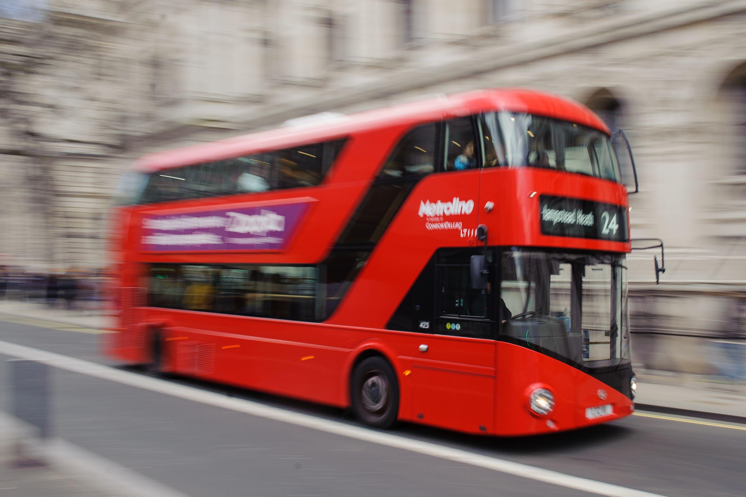 People were more likely to greet the bus driver if the vehicle had signs encouraging them to do so, research has suggested (Dominic Lipinski/PA)