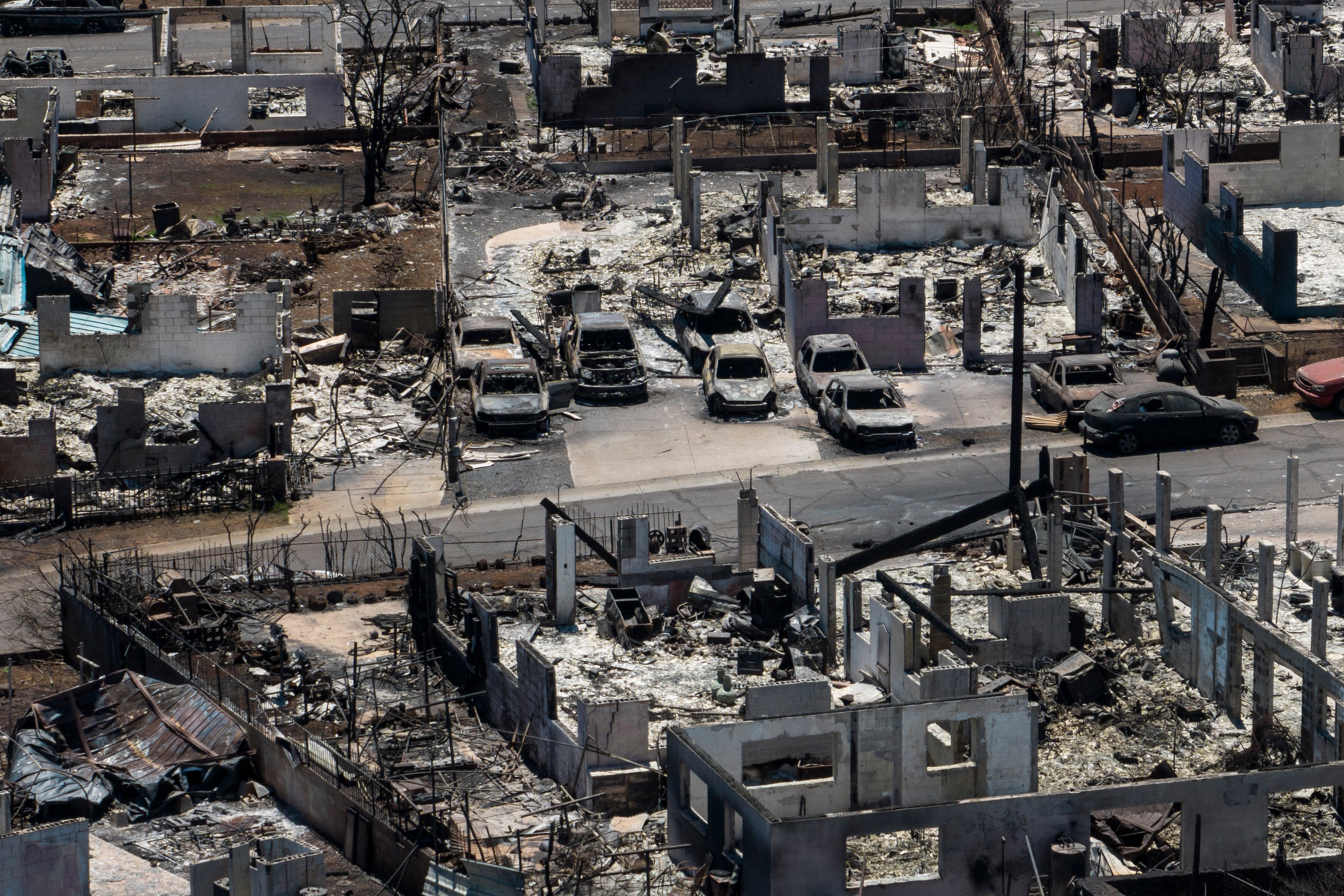 The devastating aftermath of the wildfires in Lahaina