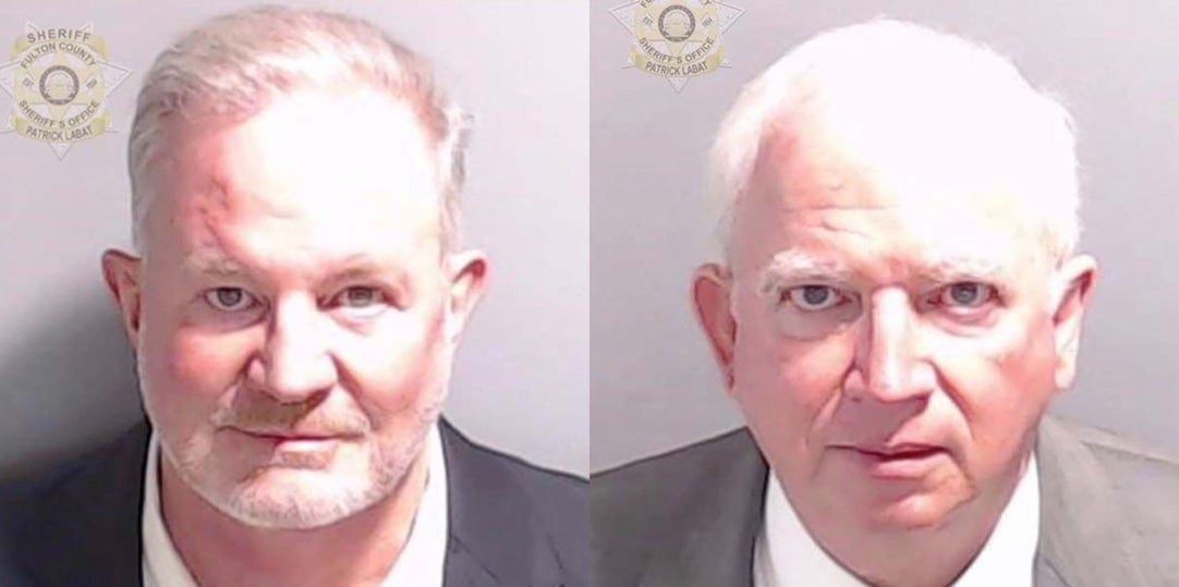 Scott Hall (left) and John Eastman (right) in mugshots