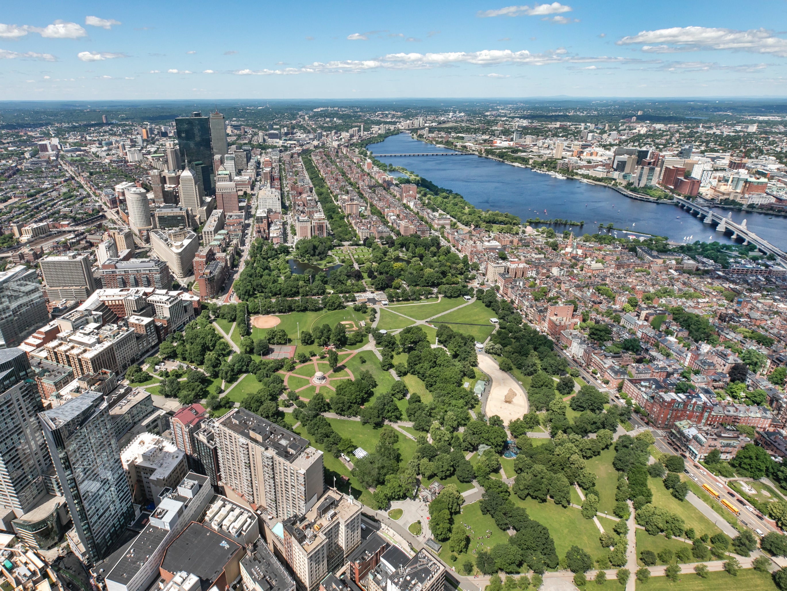 Boston Common is America’s oldest park and it has a carousel, splash pool and various sculptures