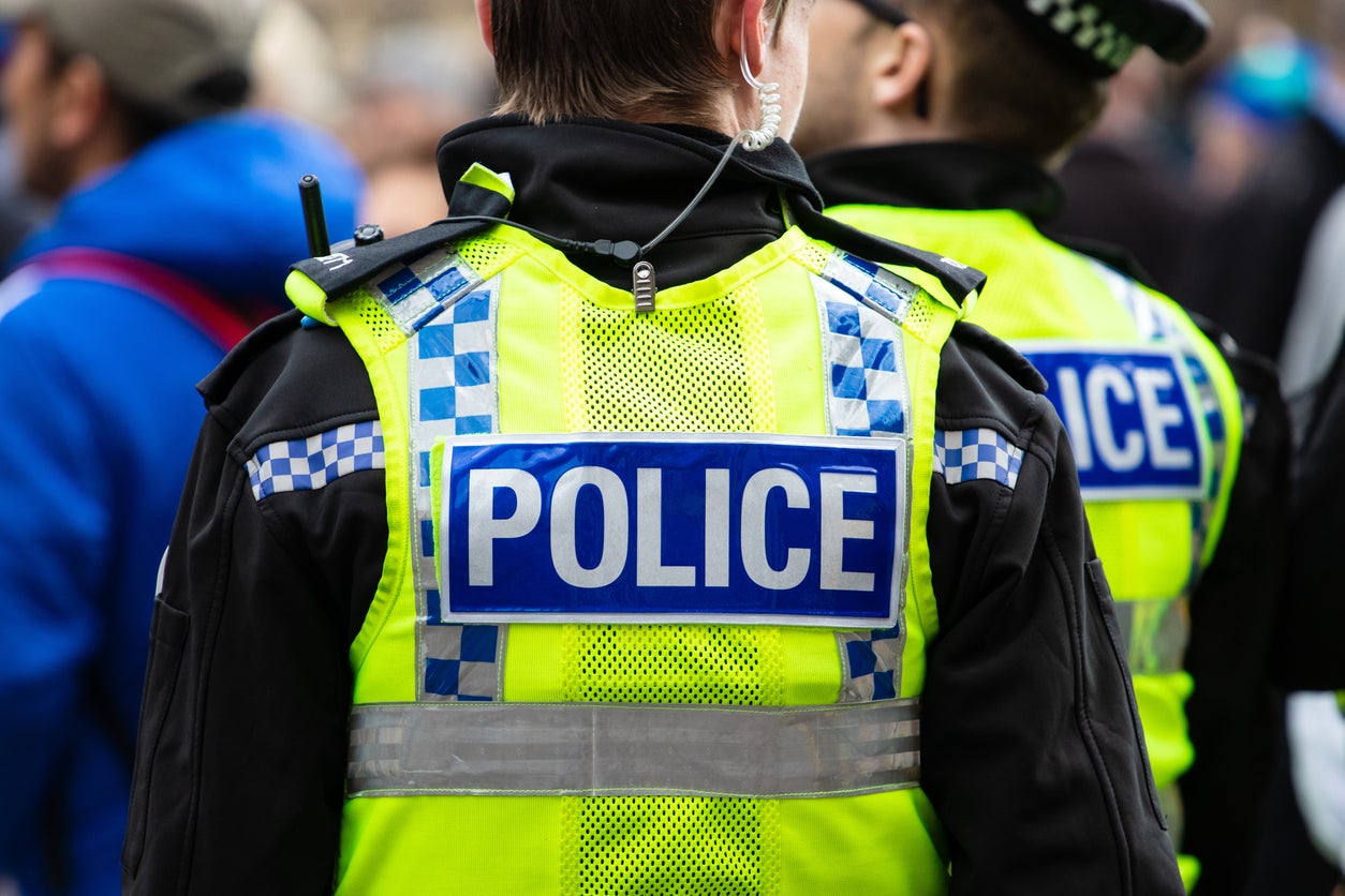 File photo: Police officers on patrol