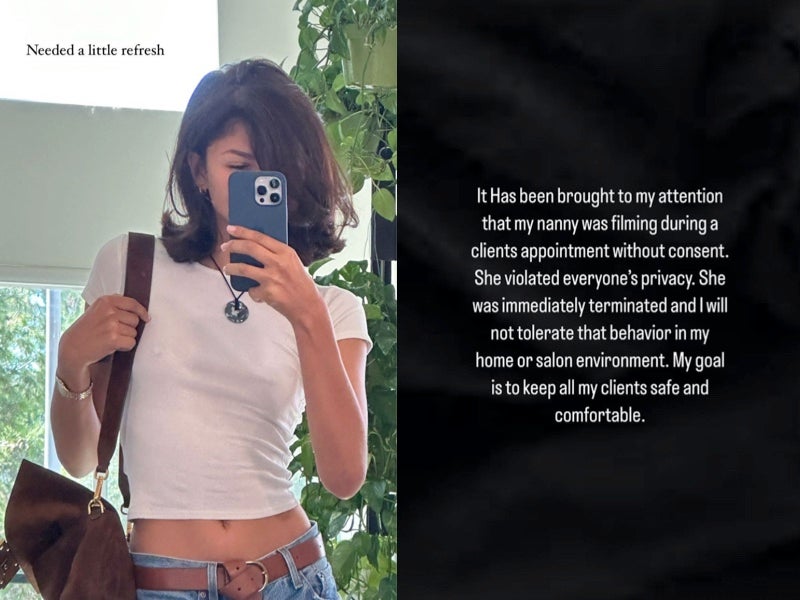 Zendaya’s hairstylist says she fired nanny for secretly filming client’s appointment