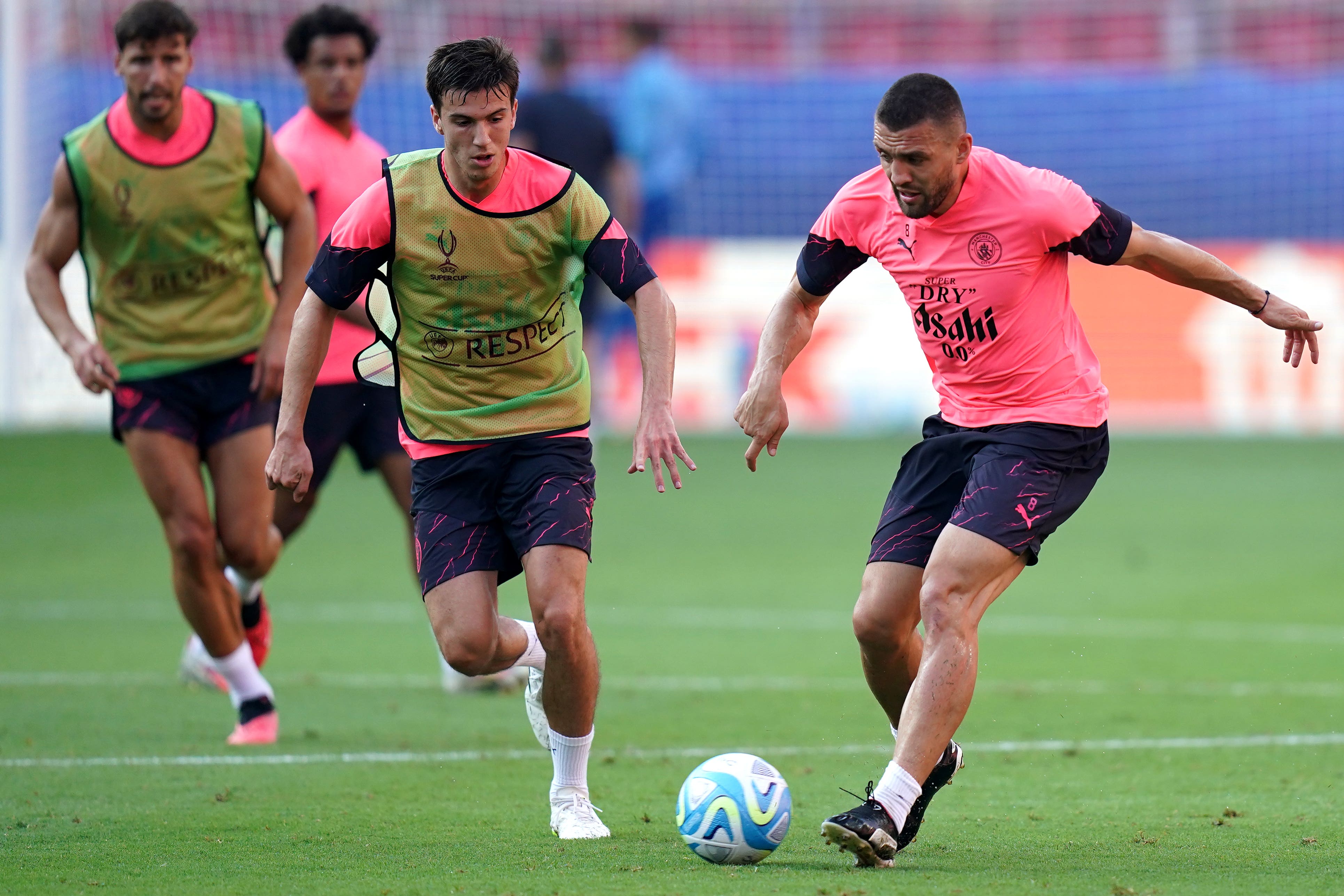 Maximo Perrone (left) has left Man City for Las Palmas on loan (Adam Davy/PA)