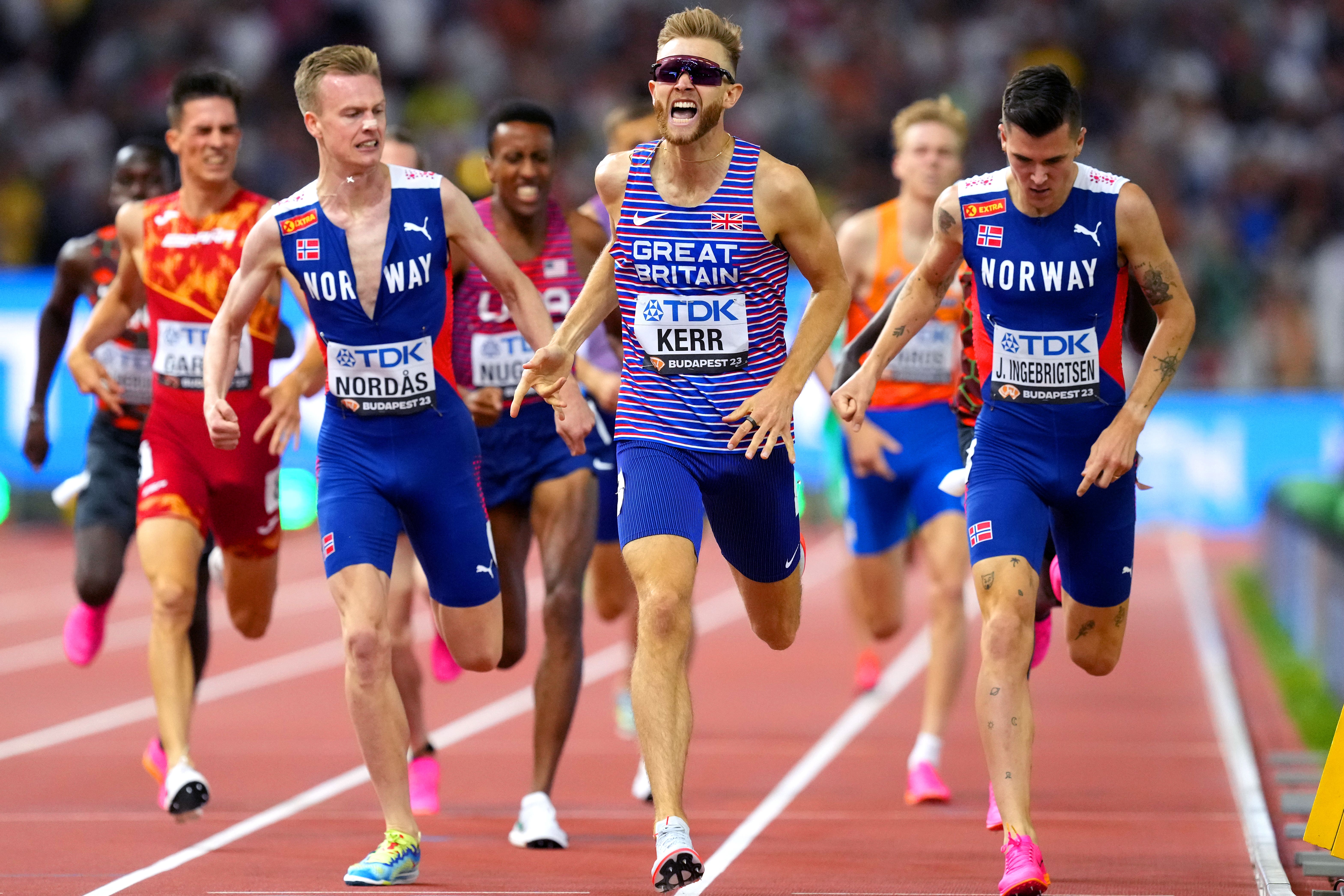 Josh Kerr beat Jakob Ingebrigtsen in Budapest (Martin Rickett/PA)