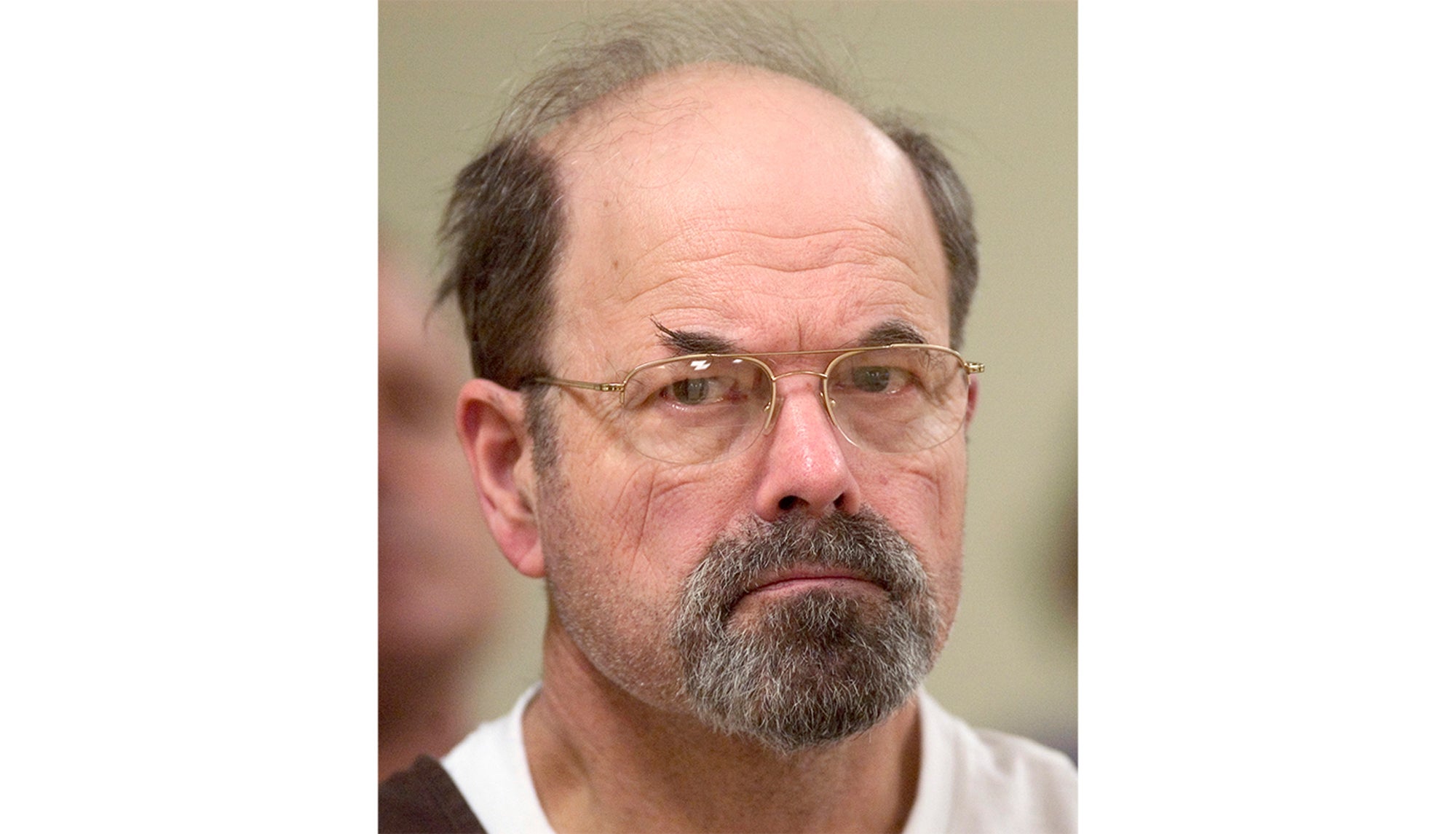 Convicted BTK killer Dennis Rader listens during a court proceeding, Oct. 12, 2005, in El Dorado, Kansas