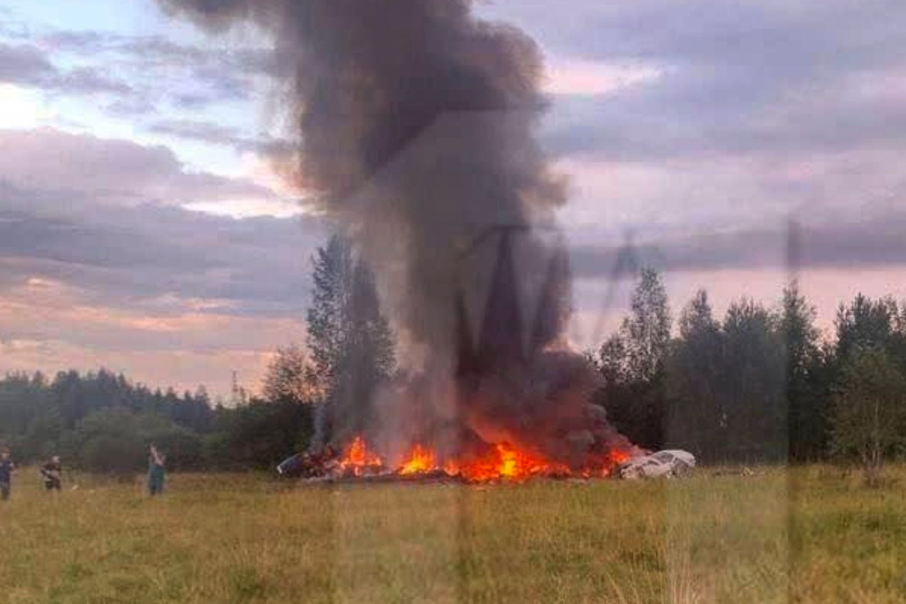 Wagner mercenary chief Yevgeny Prigozhin ‘killed’ in plane crash with no survivors