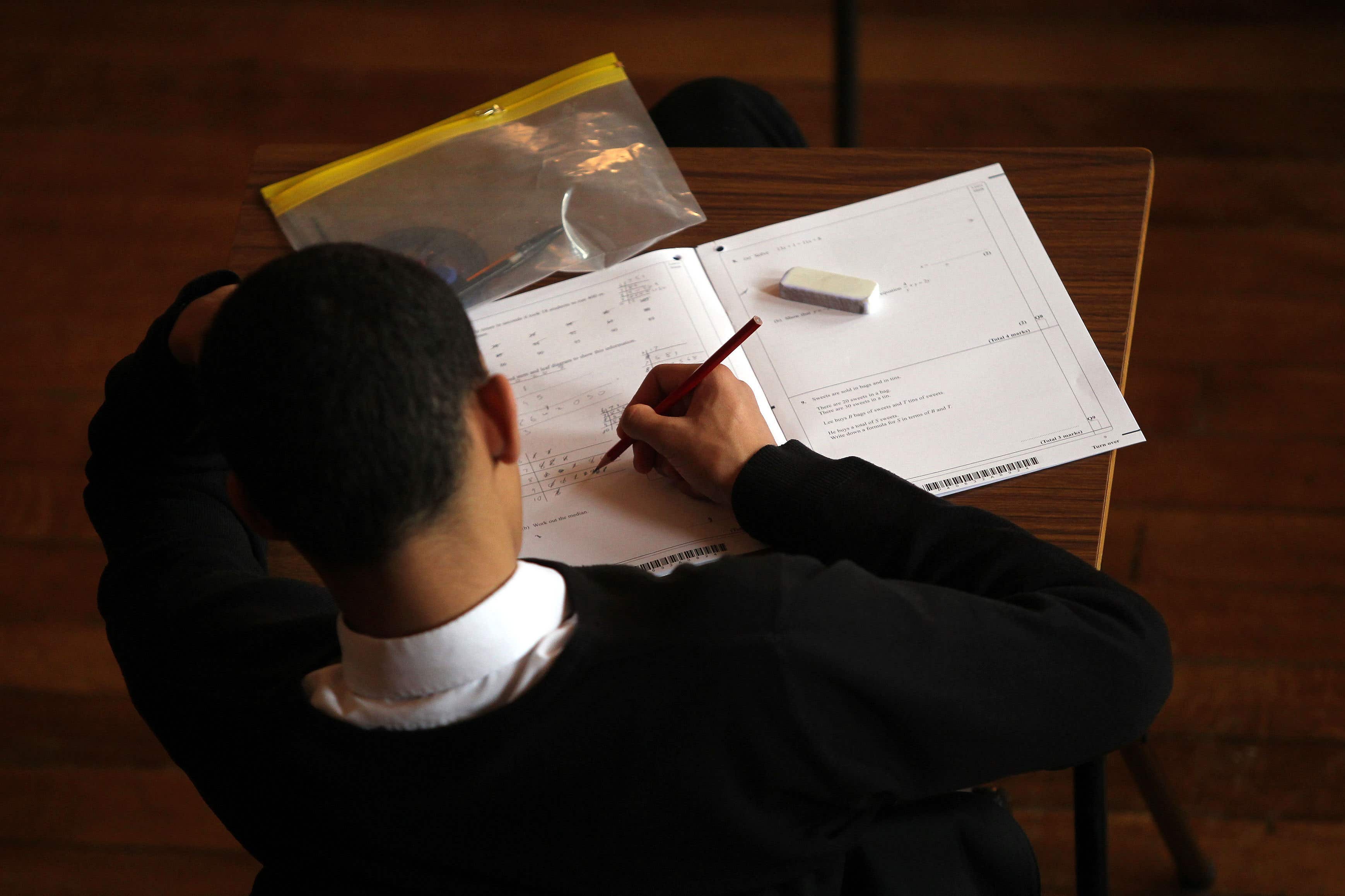 Students in England, Wales and Northern Ireland are receiving their GCSE grades on Thursday (PA)