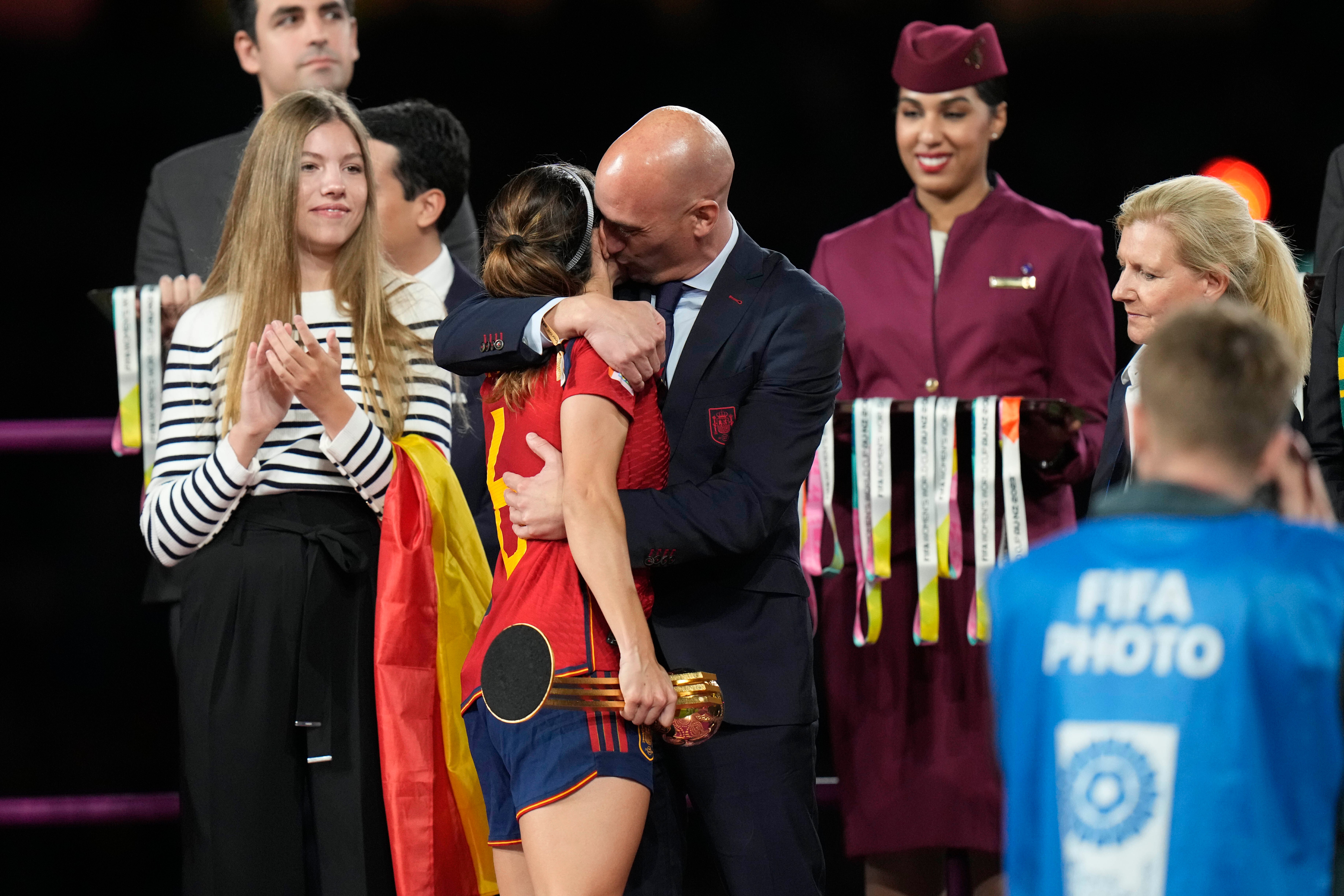 Rubiales has been criticised for his conduct at the World Cup final