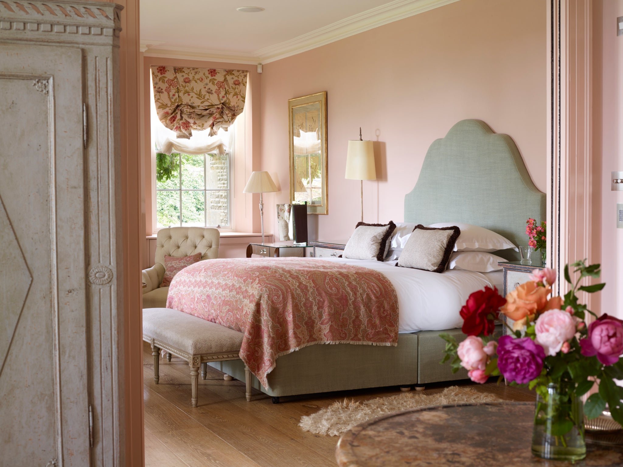 The English Rose bedroom is a beautiful place to lay your head