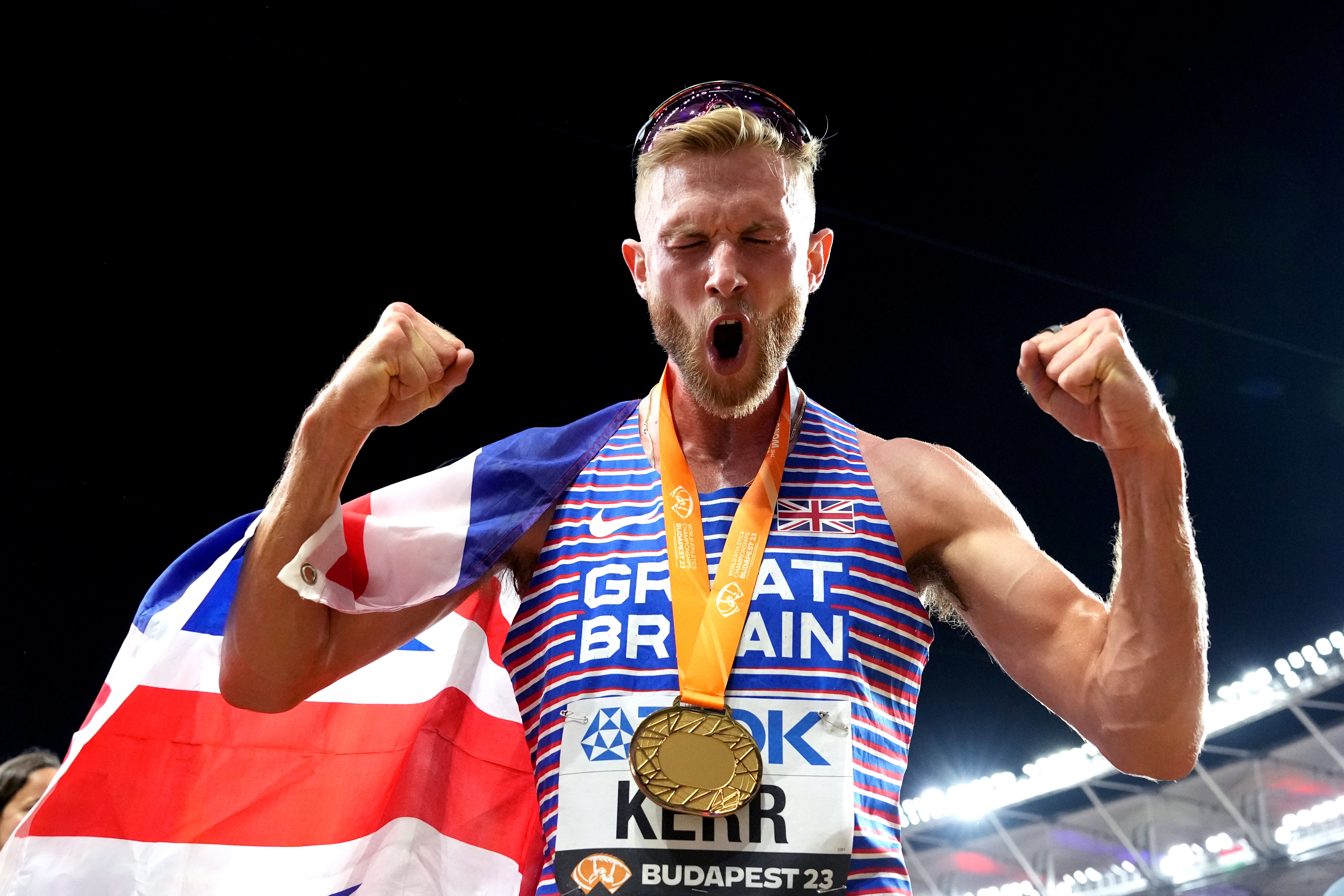 Great Britain’s Josh Kerr shocked favourite Jakob Ingebrigtsen (Martin Rickett/PA)