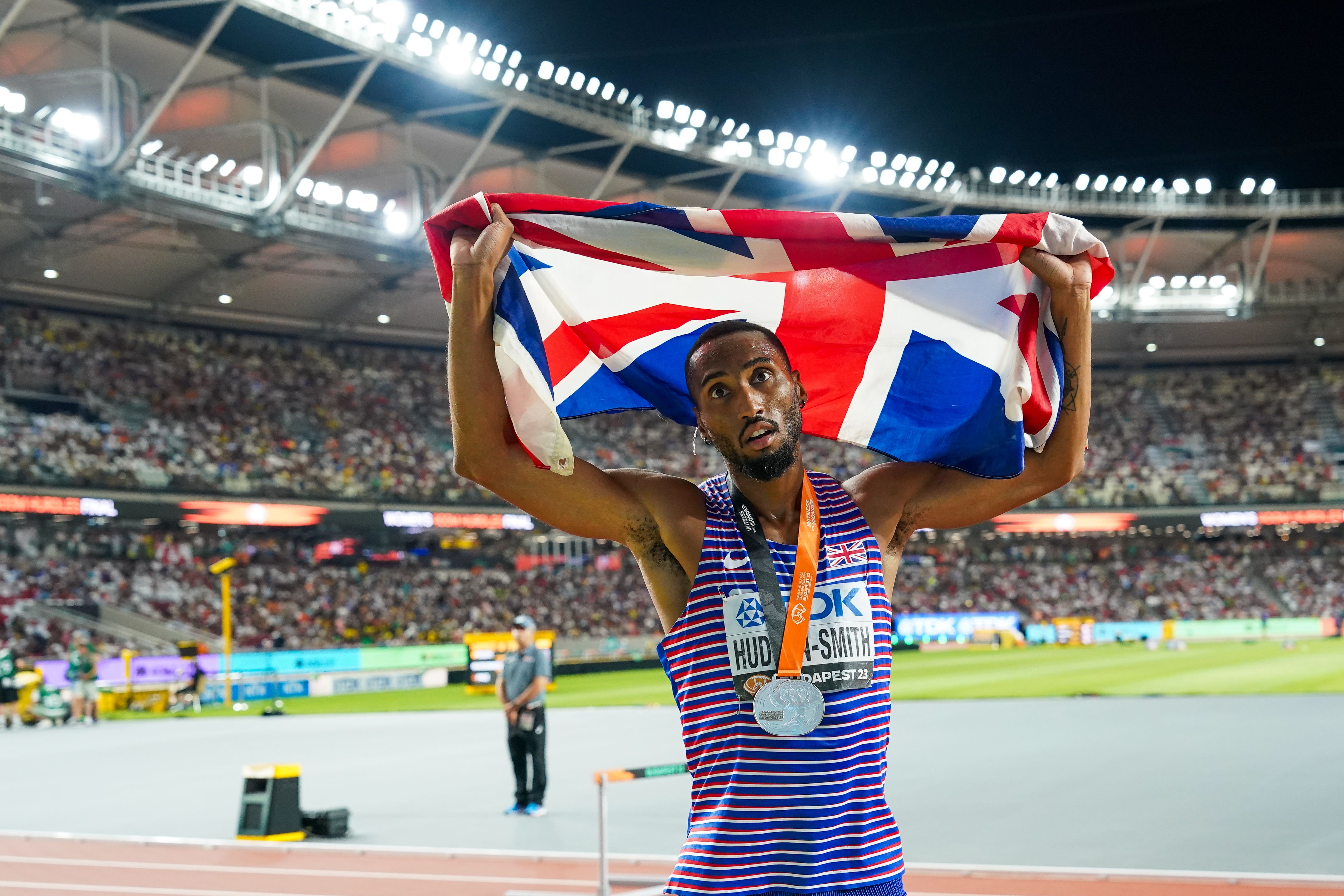 Matthew Hudson-Smith came agonisingly close to 400 metres gold. (Martin Rickett/PA)