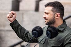 Ukraine-Russia war – live: Zelensky sacks defence minister as Putin strikes Kyiv grain exporting port