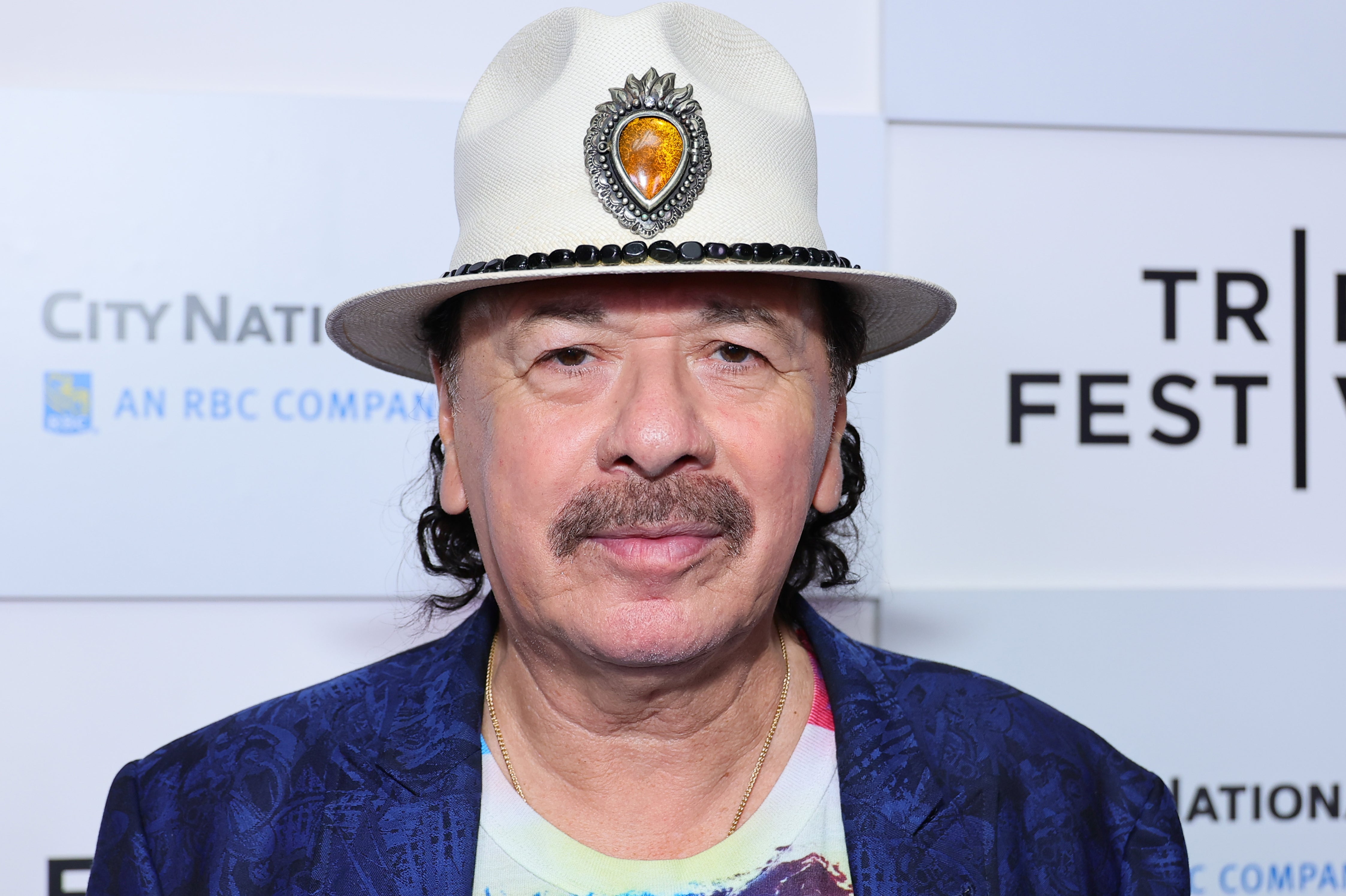 Carlos Santana pictured in June 2023