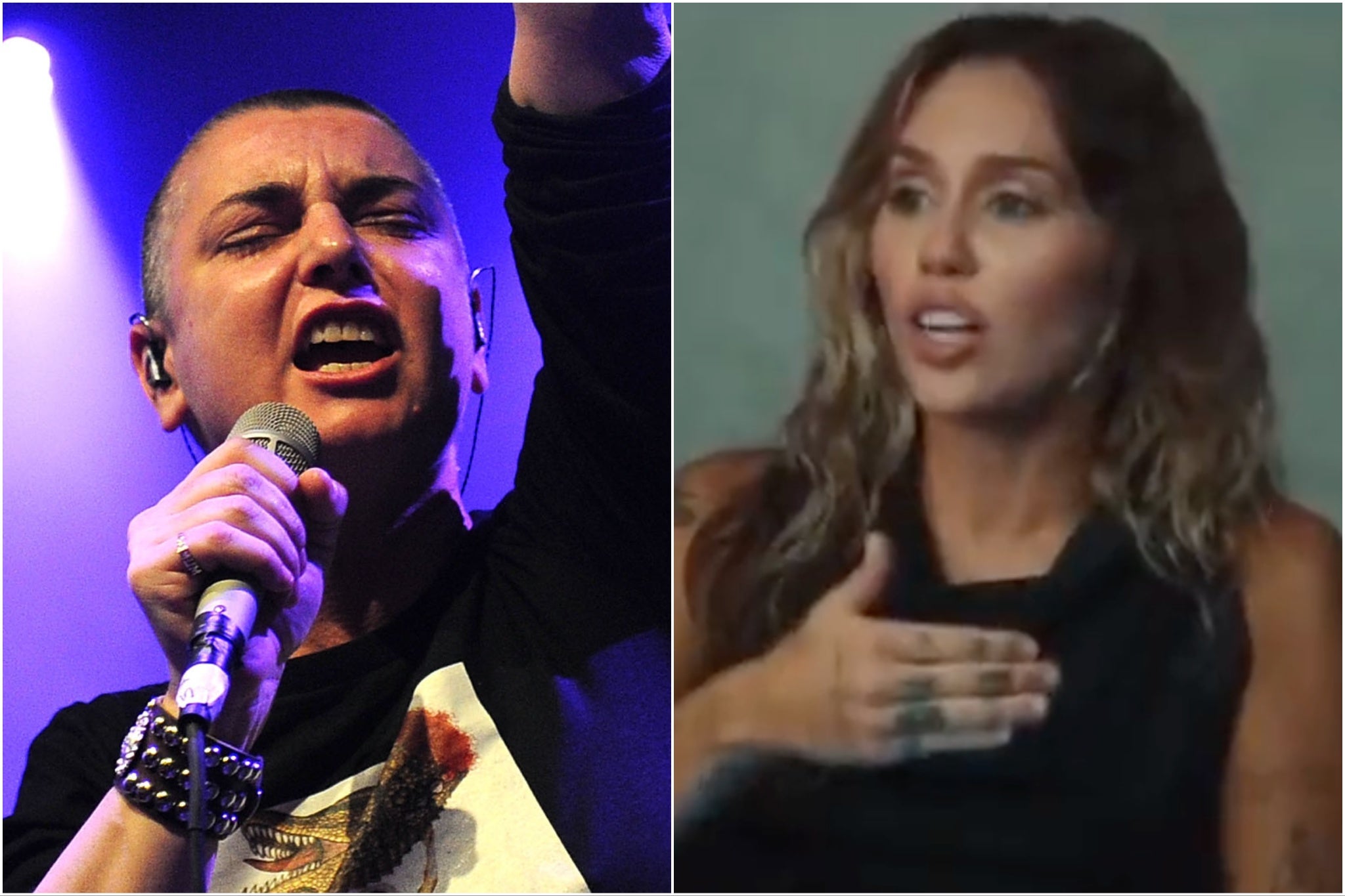 Miley Cyrus grows emotional as she addresses Sinead O’Connor open letter and feud