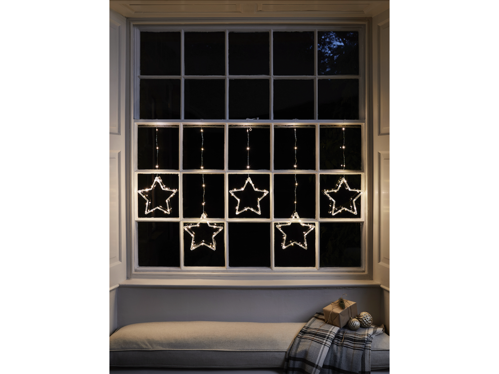 Lights4Fun Osby star curtain light 