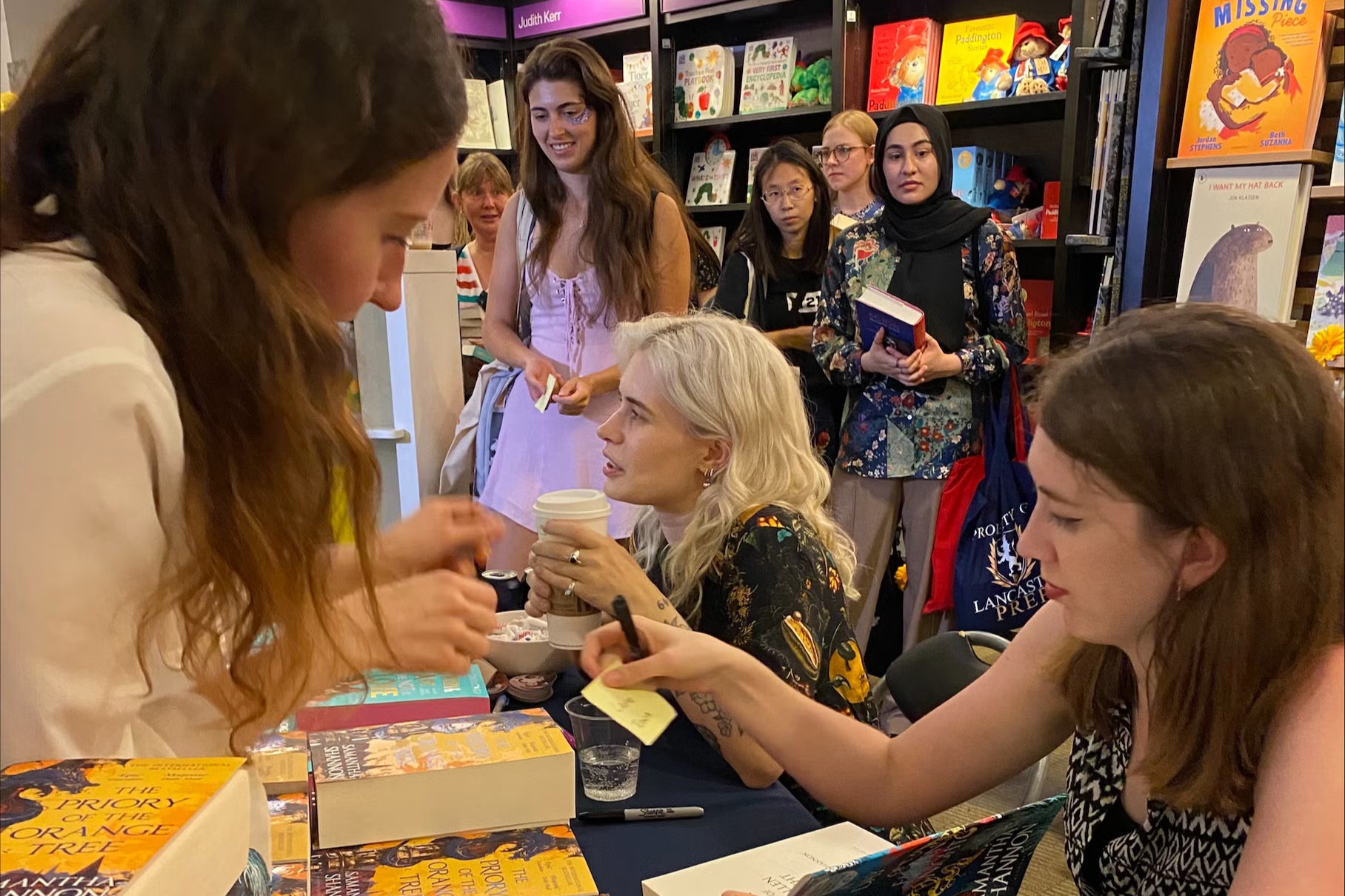 Lex Croucher and Samantha Shannon at Waterstones BookFest in August 2023