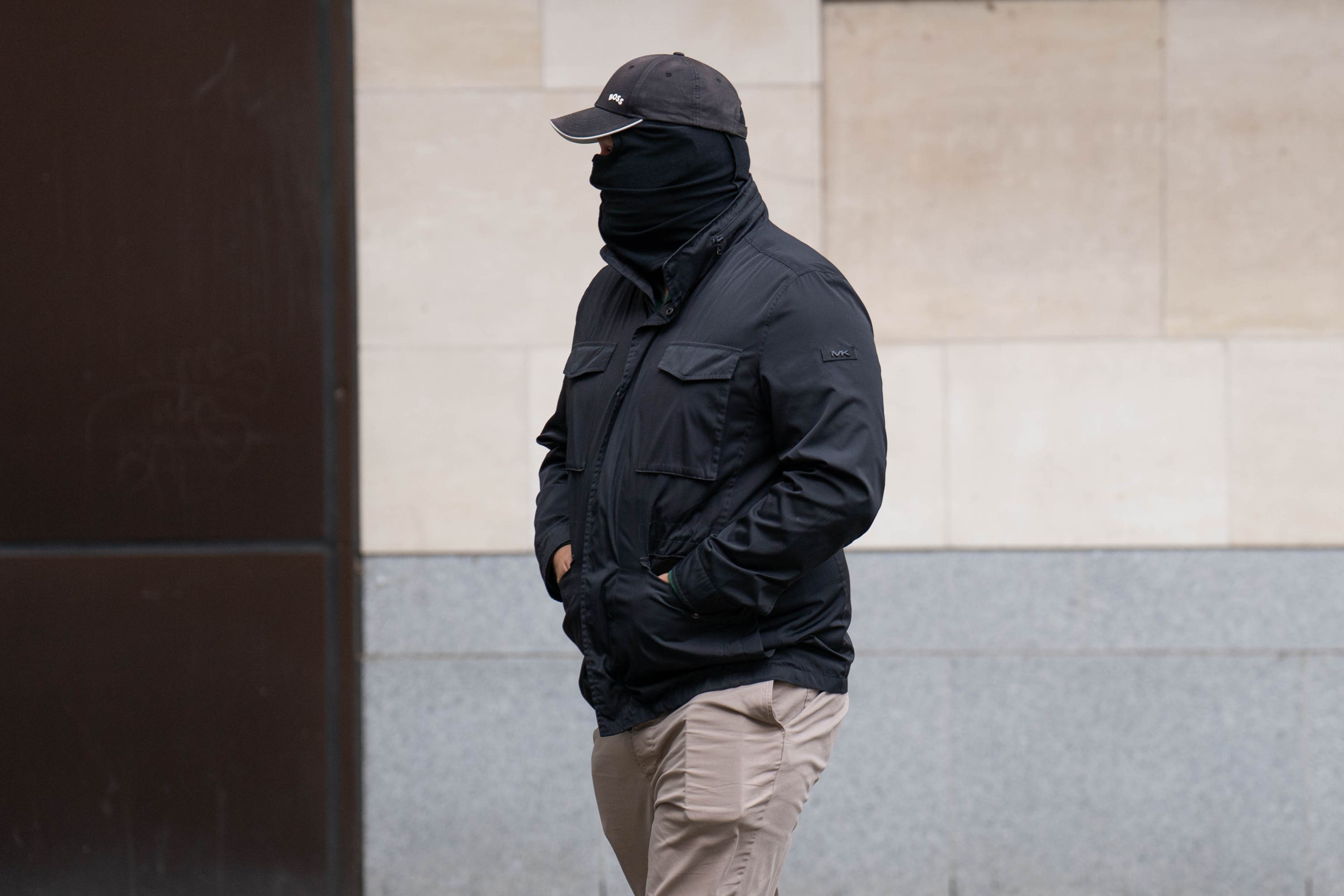 Metropolitan Police officer Thomas Phillips arrives at Westminster Magistrates’ Court, London, for sentencing after he admitted five counts of sending grossly offensive messages using a public communication network (James Manning/PA)