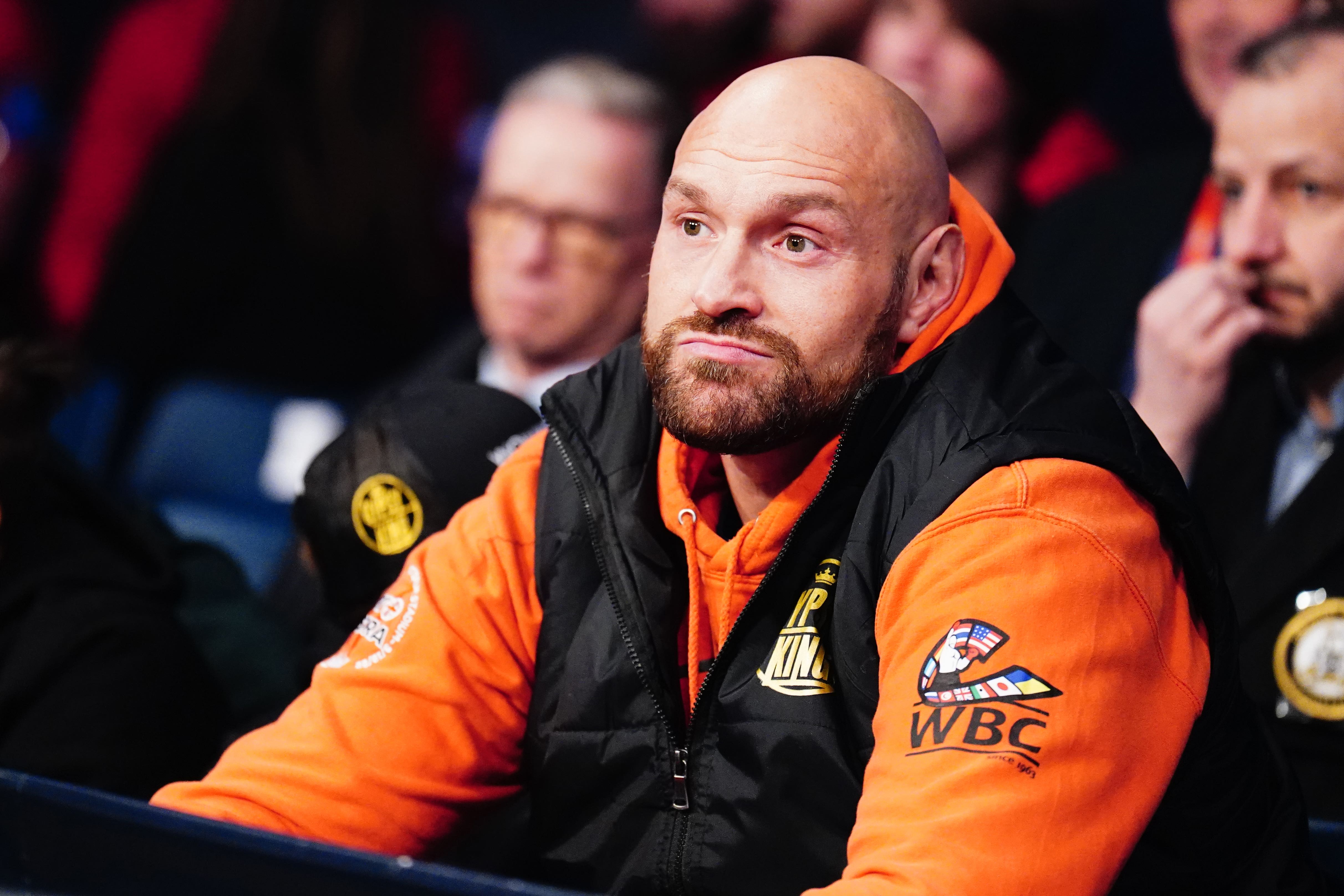 Tyson Fury was in confident mood (Zac Goodwin/PA)