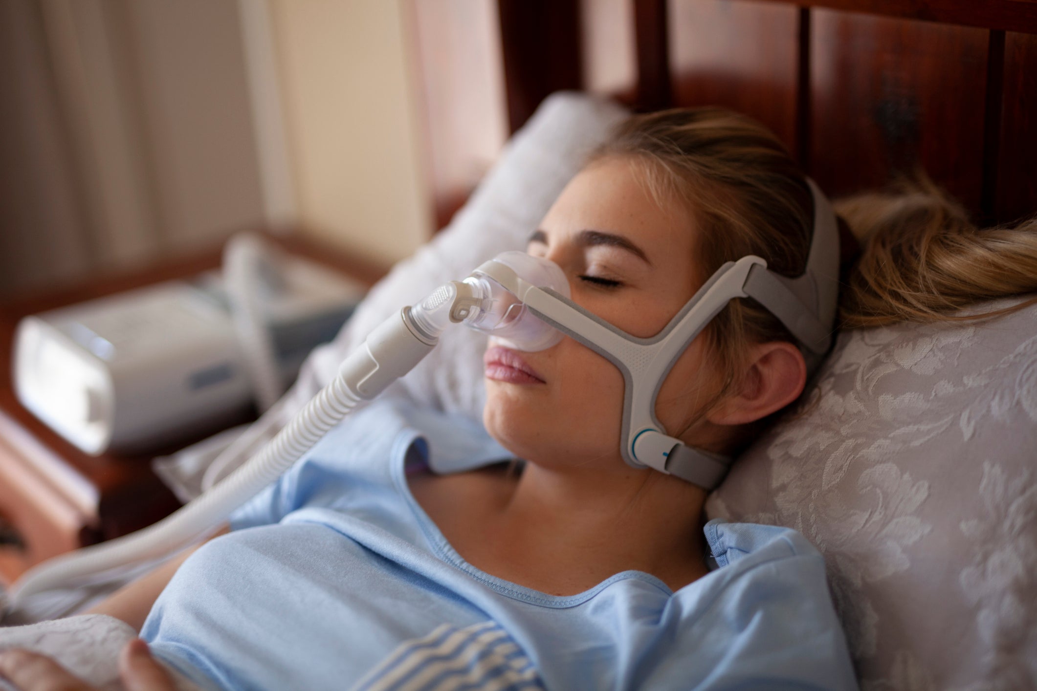 A CPAP machine is often used for treating sleep apnoea