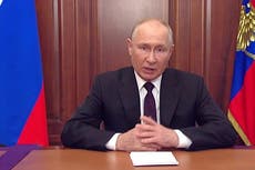 Listen to Vladimir Putin’s bizarre altered voice as he addresses summit in South Africa