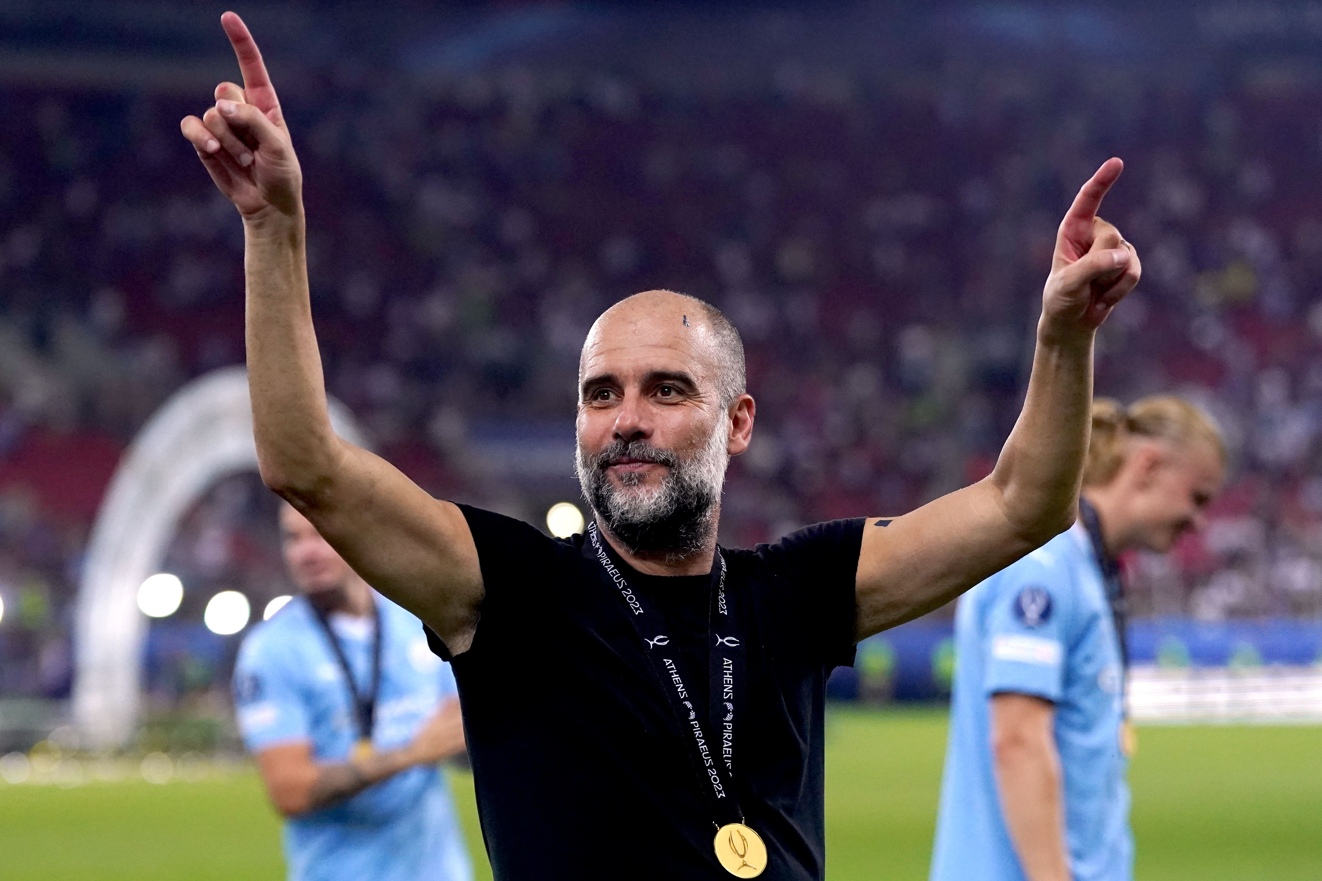 Pep Guardiola has a constant desire to improve, his assistant Juanma Lillo has said (Adam Davy/PA)