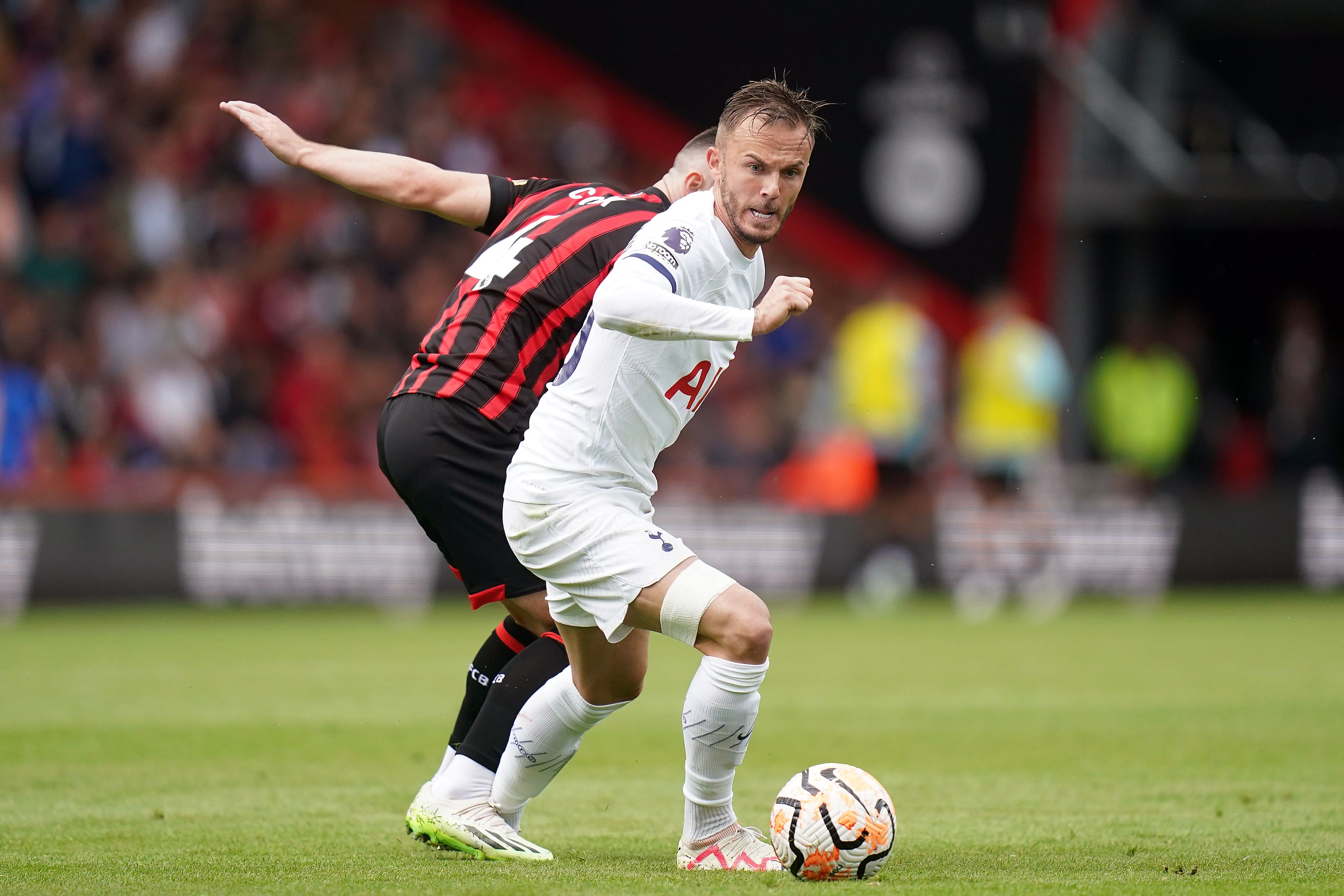 James Maddison impressed again on only his third appearance for Tottenham (Adam Davy/PA)