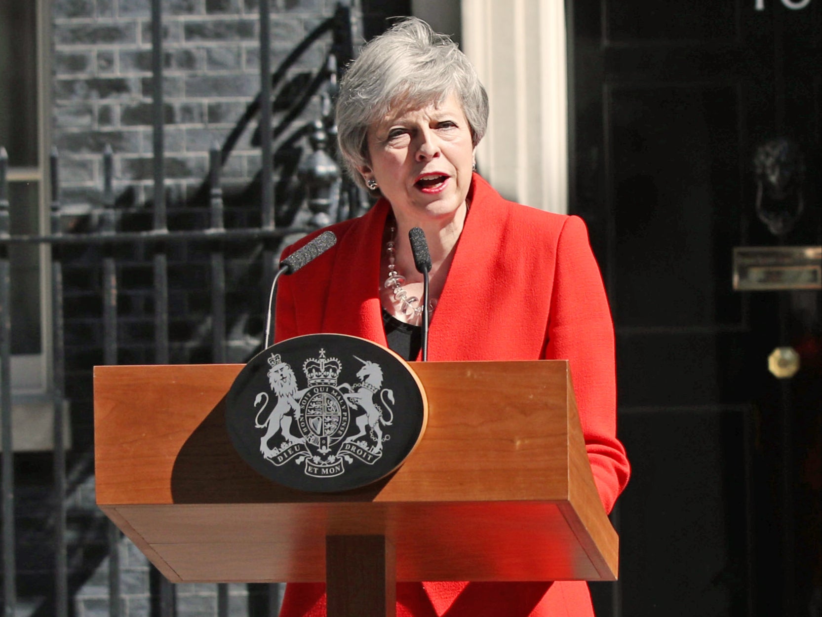 Theresa May announced her resignation in May 2019